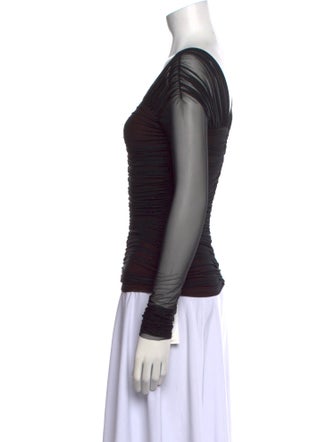 A.L.C. Square Neckline Long Sleeve Top