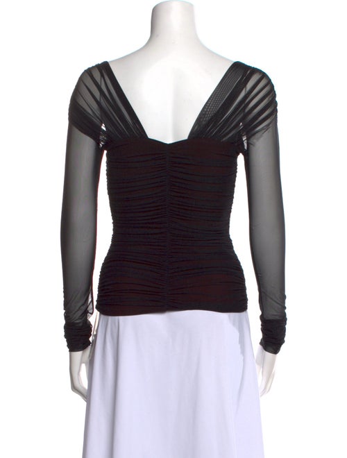 A.L.C. Square Neckline Long Sleeve Top