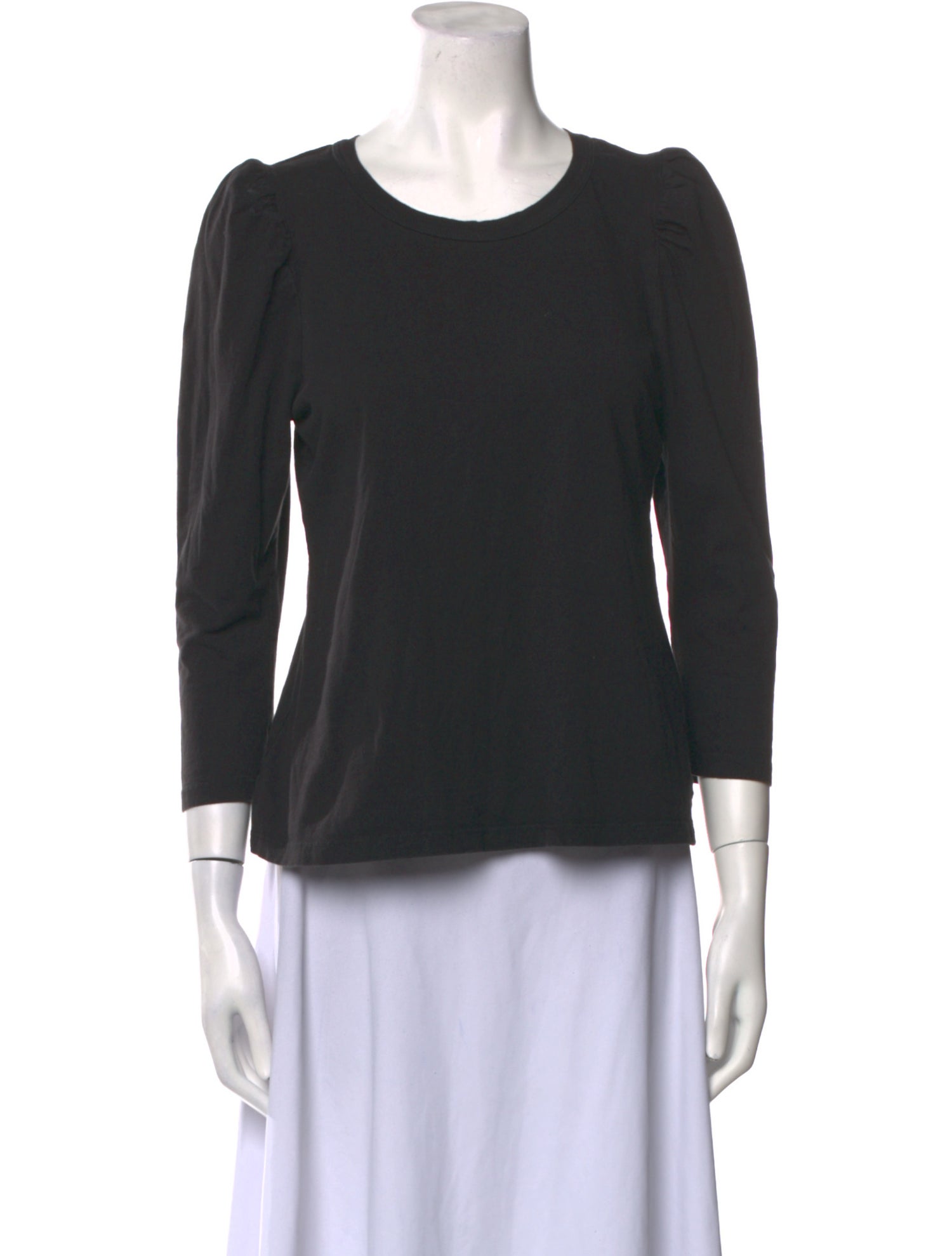 A.L.C. Scoop Neck Three-Quarter Sleeve Top