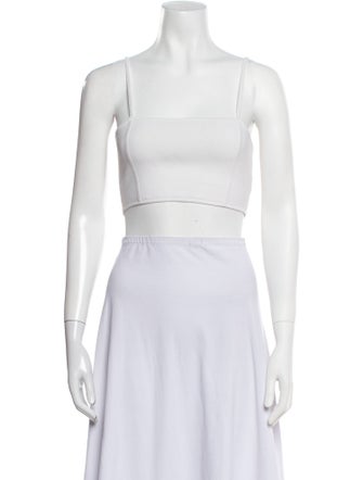 A.L.C. Square Neckline Sleeveless Crop Top