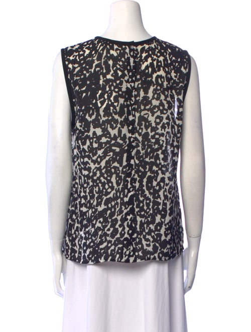 A.L.C. Silk Animal Print Top