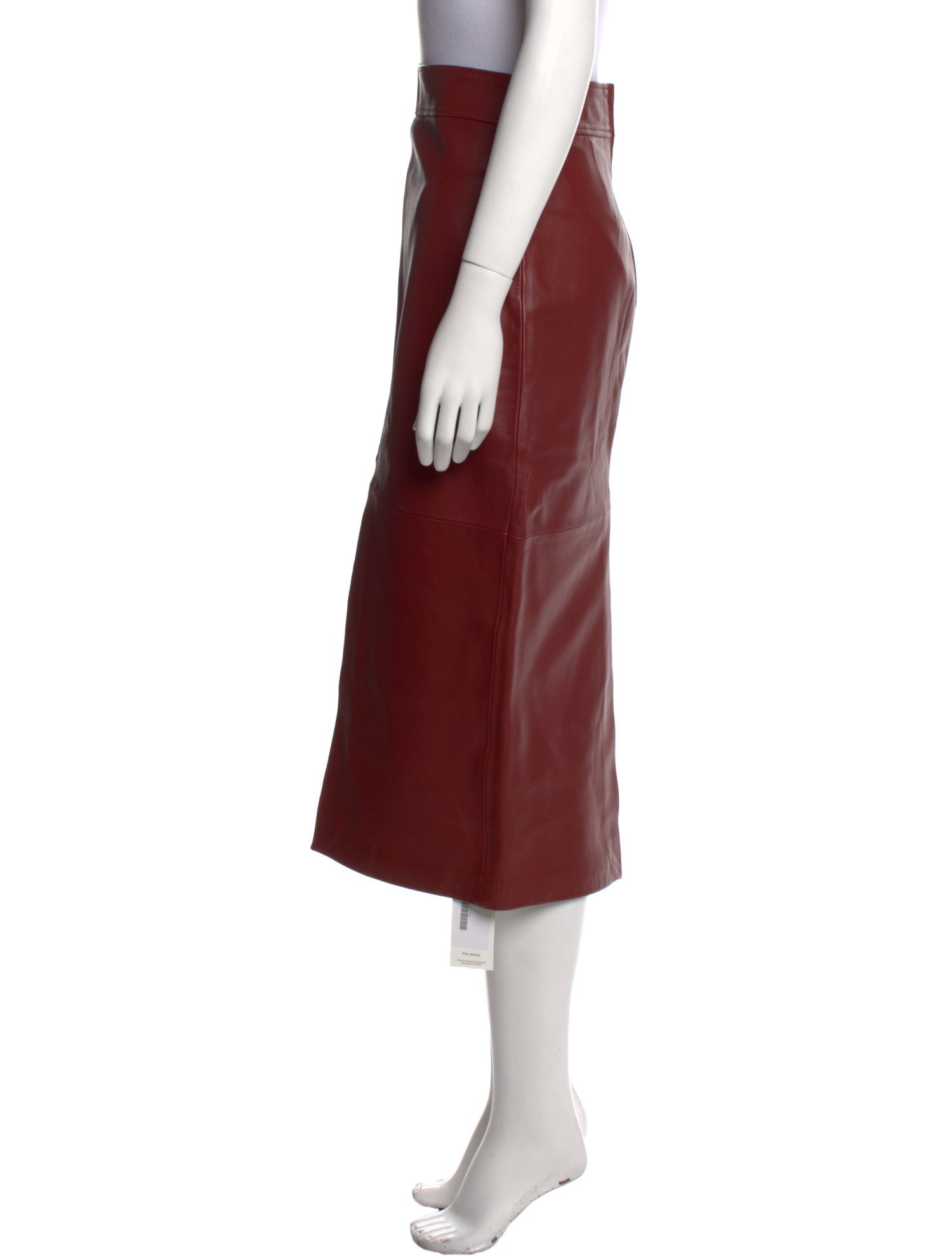 A.L.C. Lamb Leather Midi Length Skirt