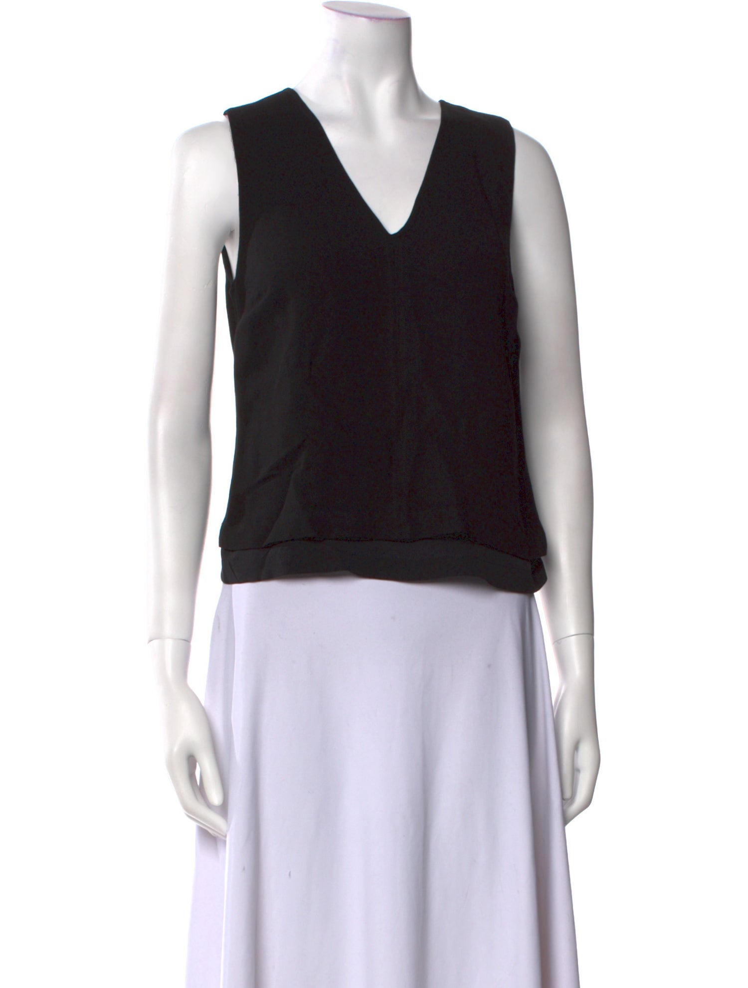 A.L.C. V-Neck Sleeveless Crop Top