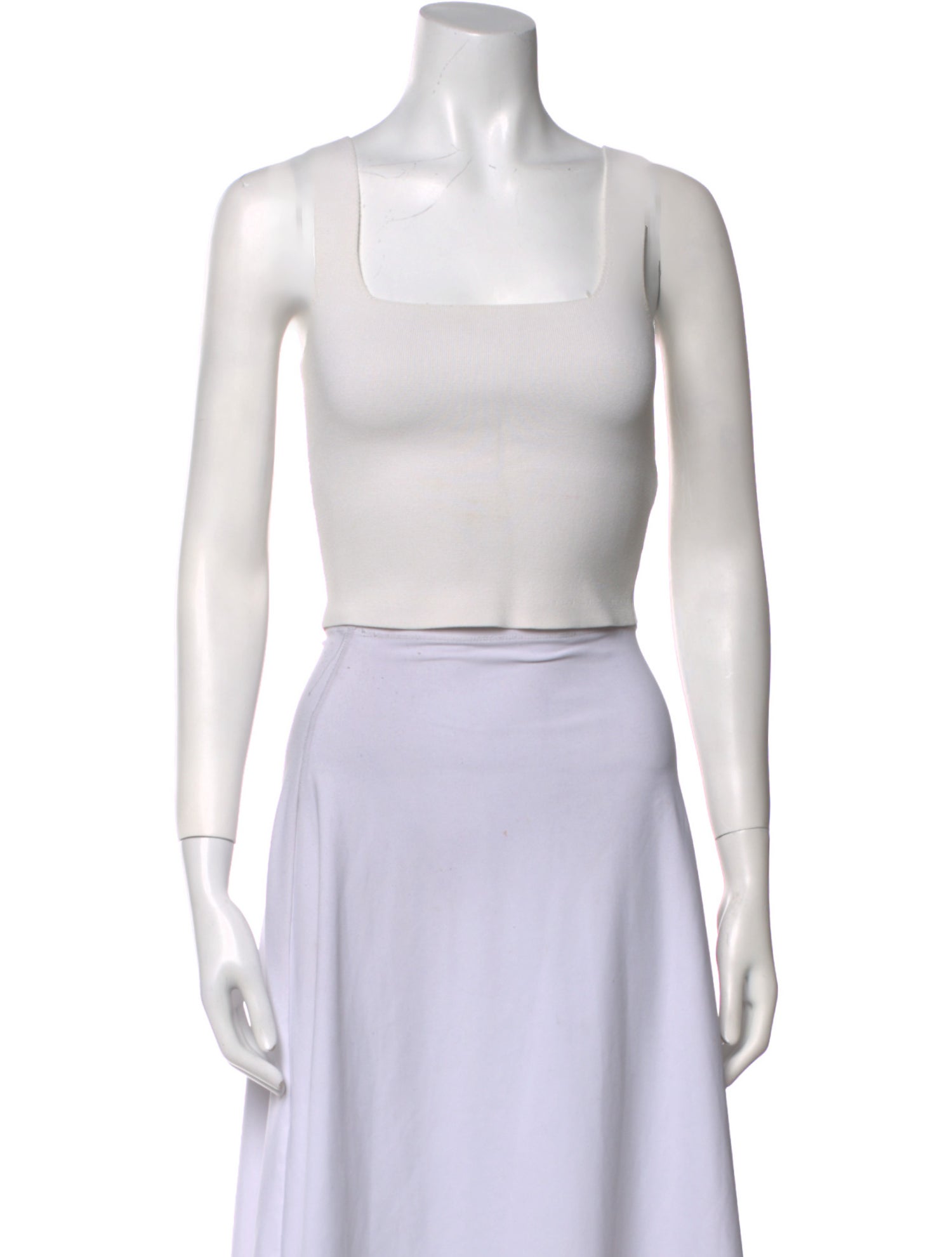 A.L.C. Square Neckline Sleeveless Crop Top