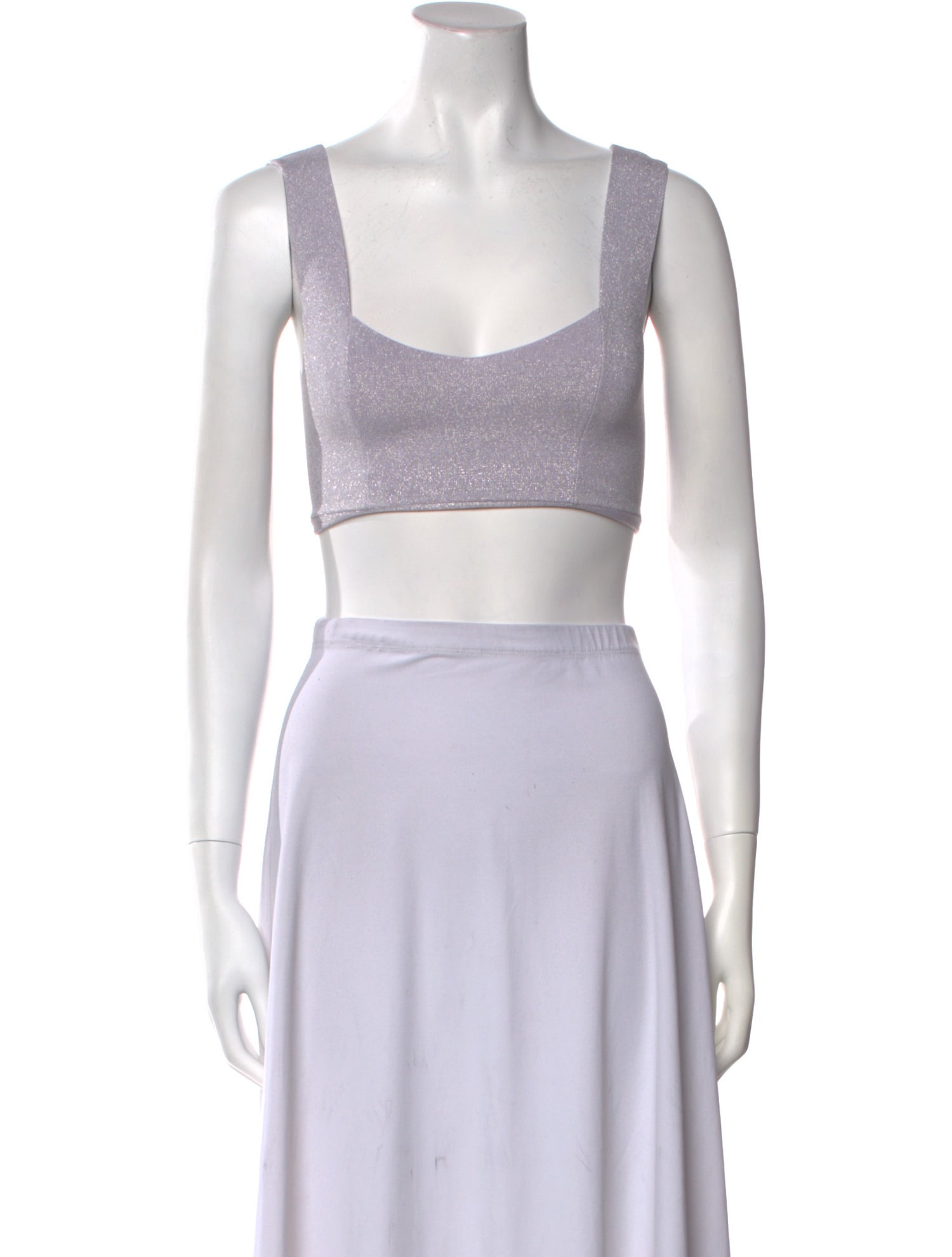 A.L.C. Square Neckline Sleeveless Crop Top