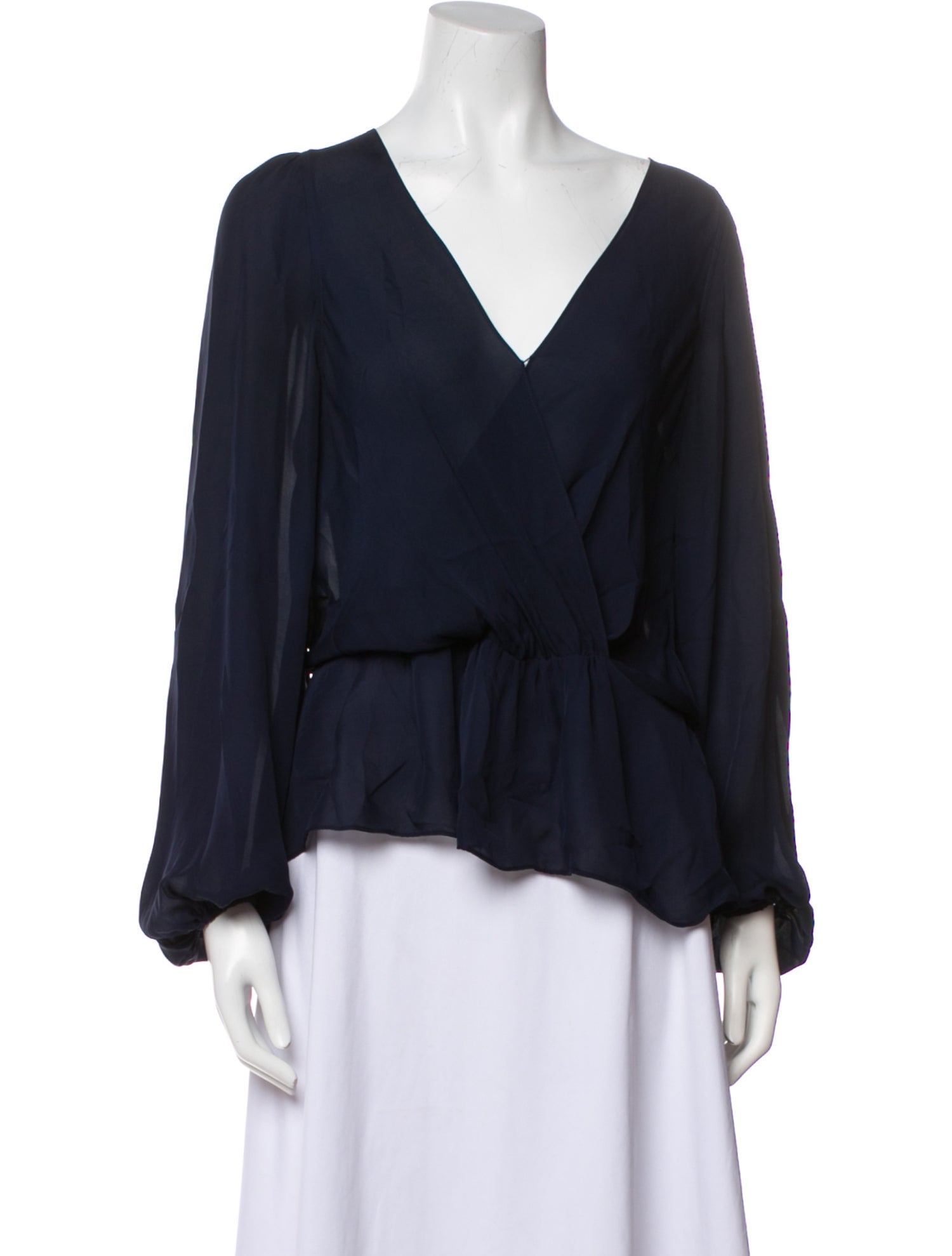 A.L.C. Silk V-Neck Blouse