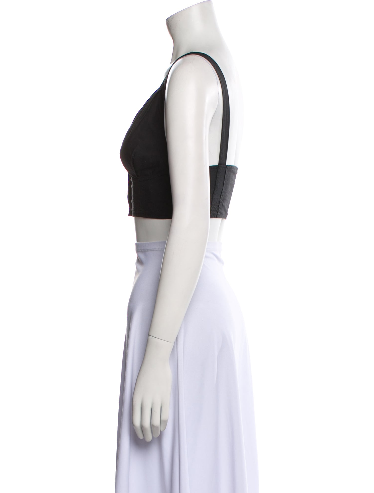 A.L.C. V-Neck Sleeveless Crop Top