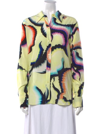 A.L.C. Silk Printed Blouse