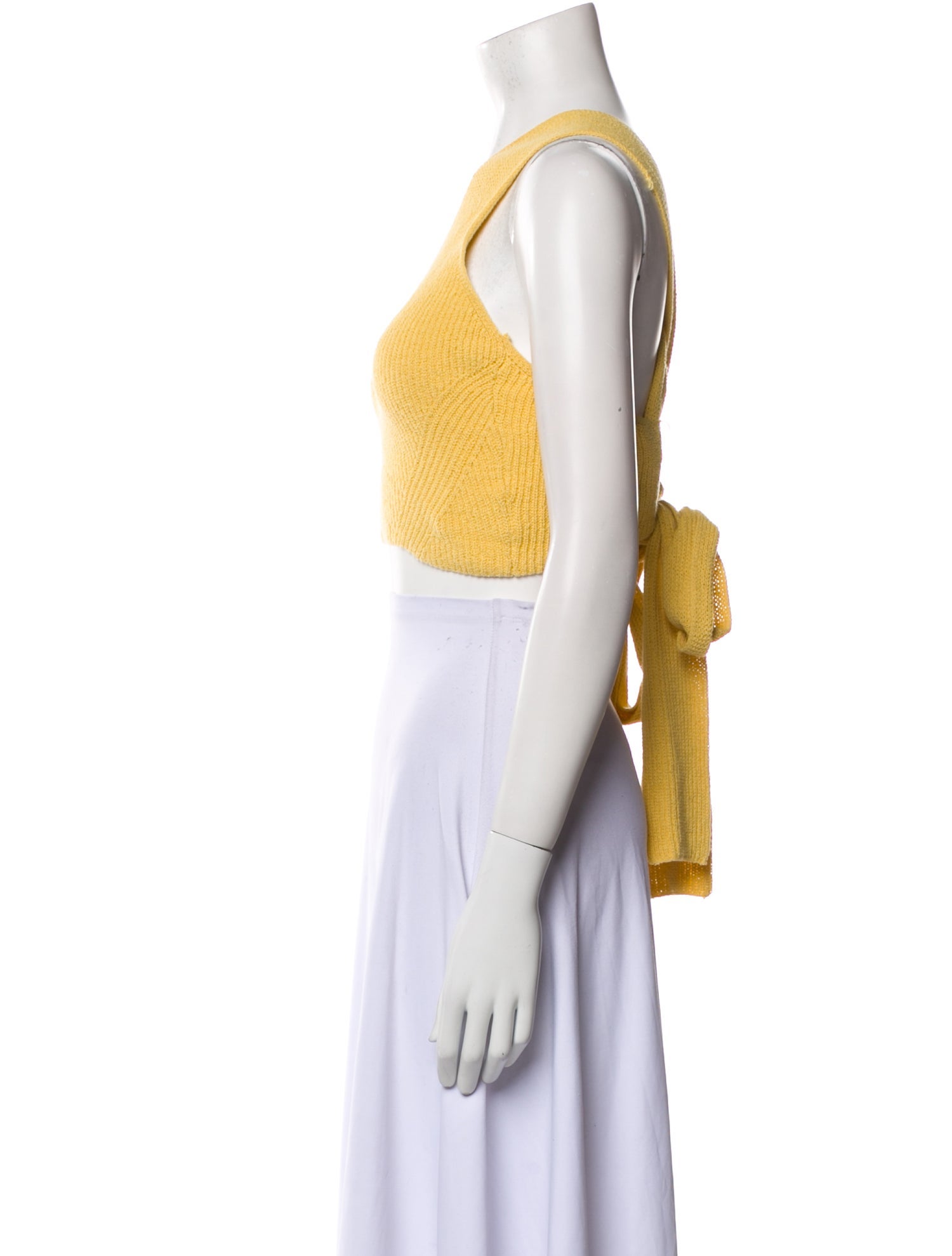 A.L.C. V-Neck Sleeveless Crop Top