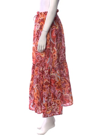 A.L.C. Linen Midi Length Skirt