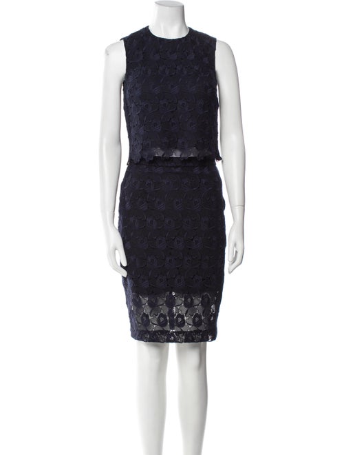 A.L.C. Lace Pattern Embroidered Accent Skirt Set