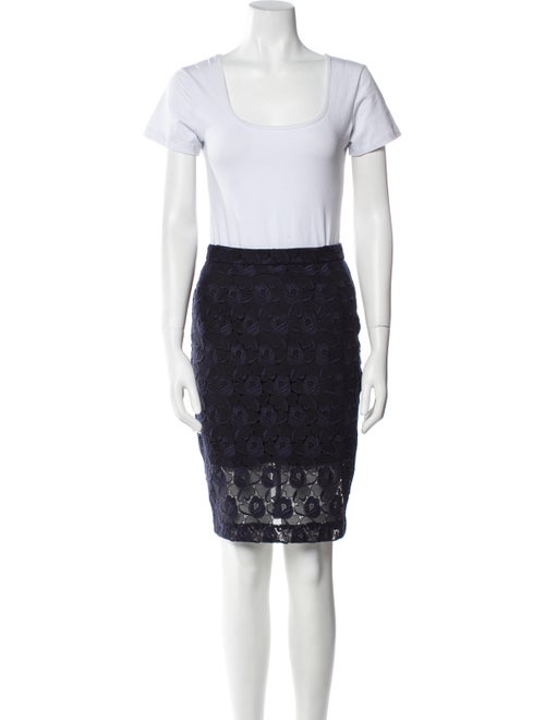 A.L.C. Lace Pattern Embroidered Accent Skirt Set