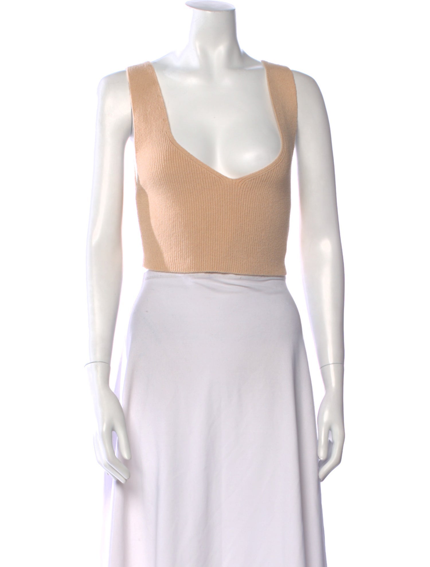 A.L.C. V-Neck Sleeveless Crop Top