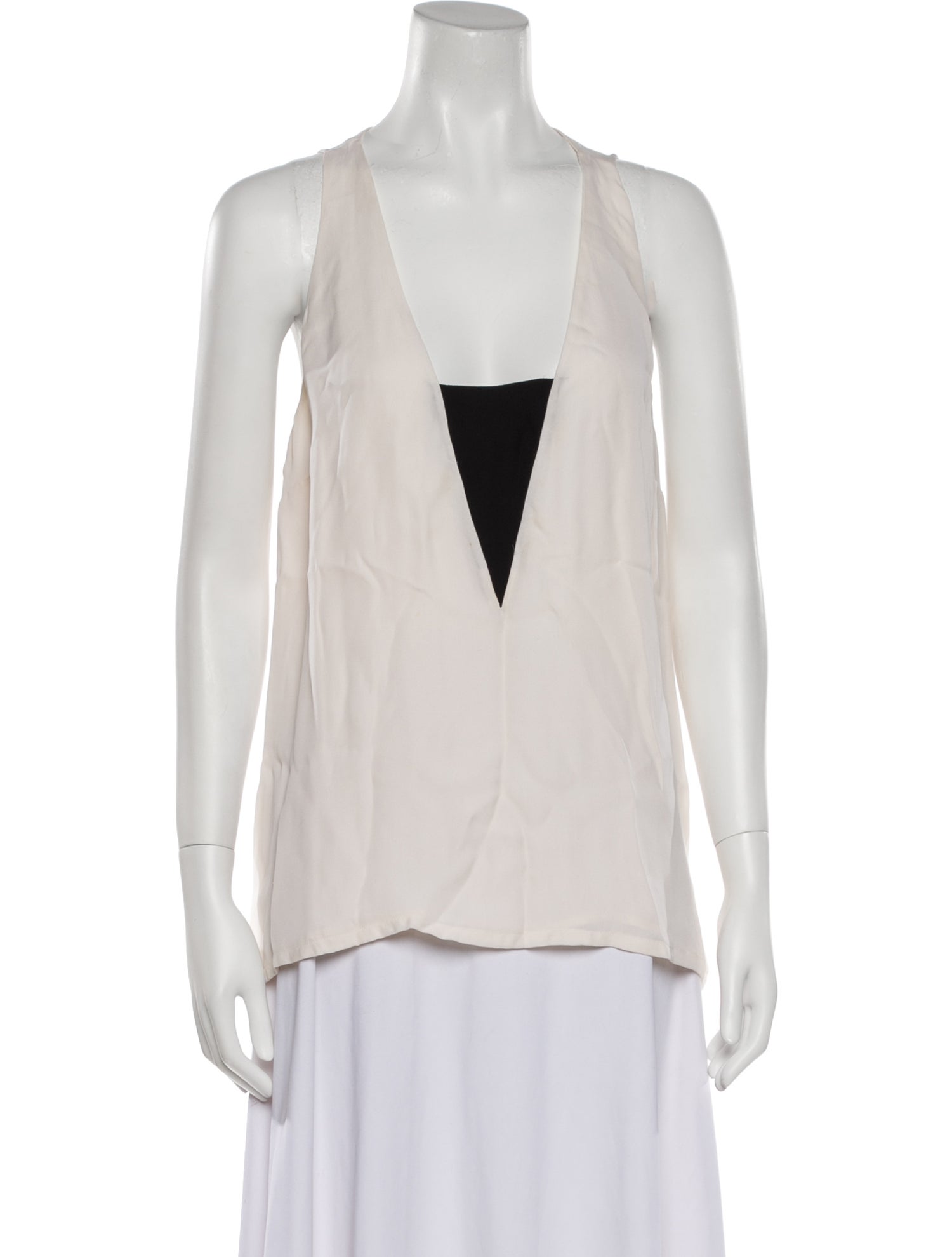 A.L.C. Silk V-Neck Blouse