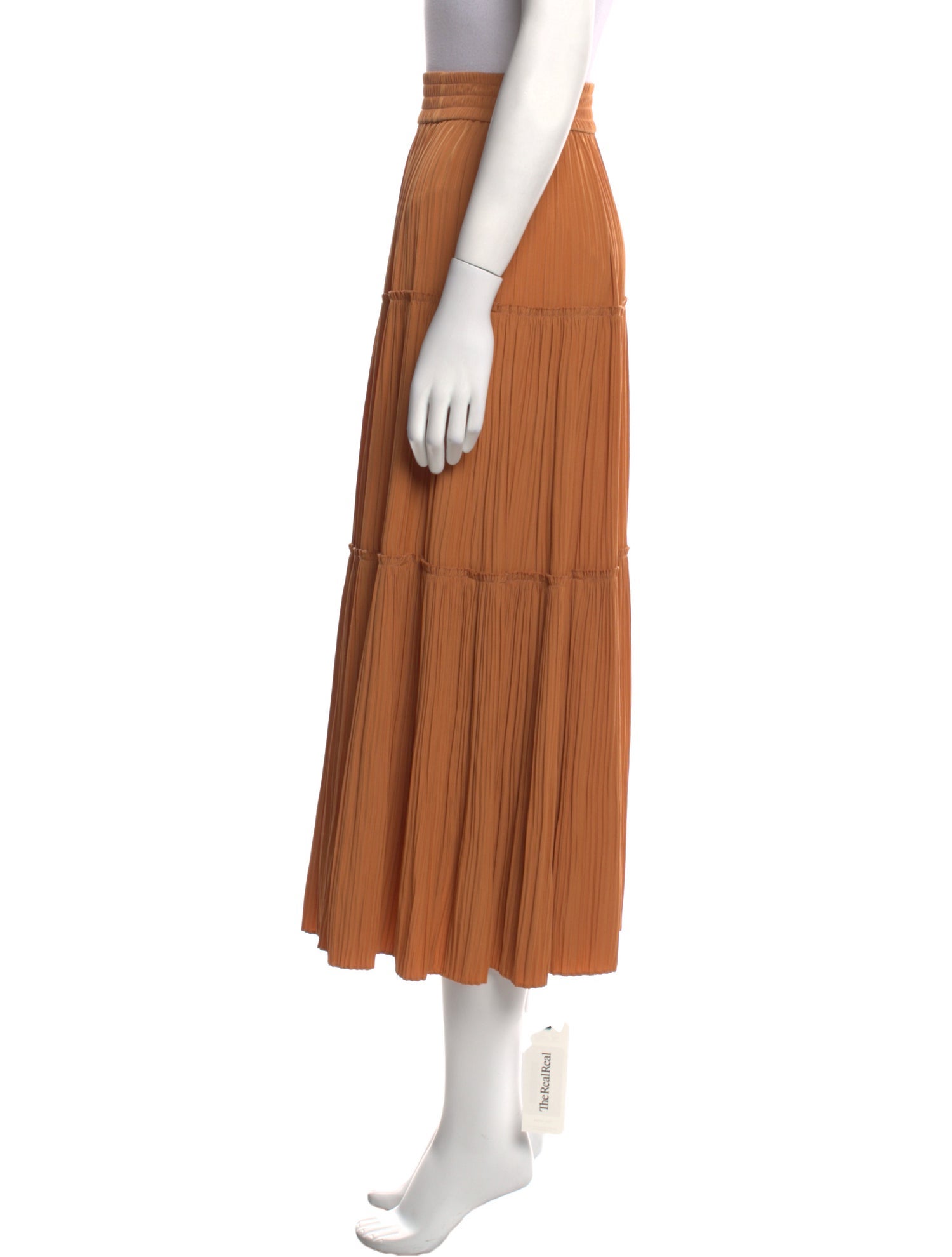 A.L.C. Ruffle Embellishment Midi Length Skirt