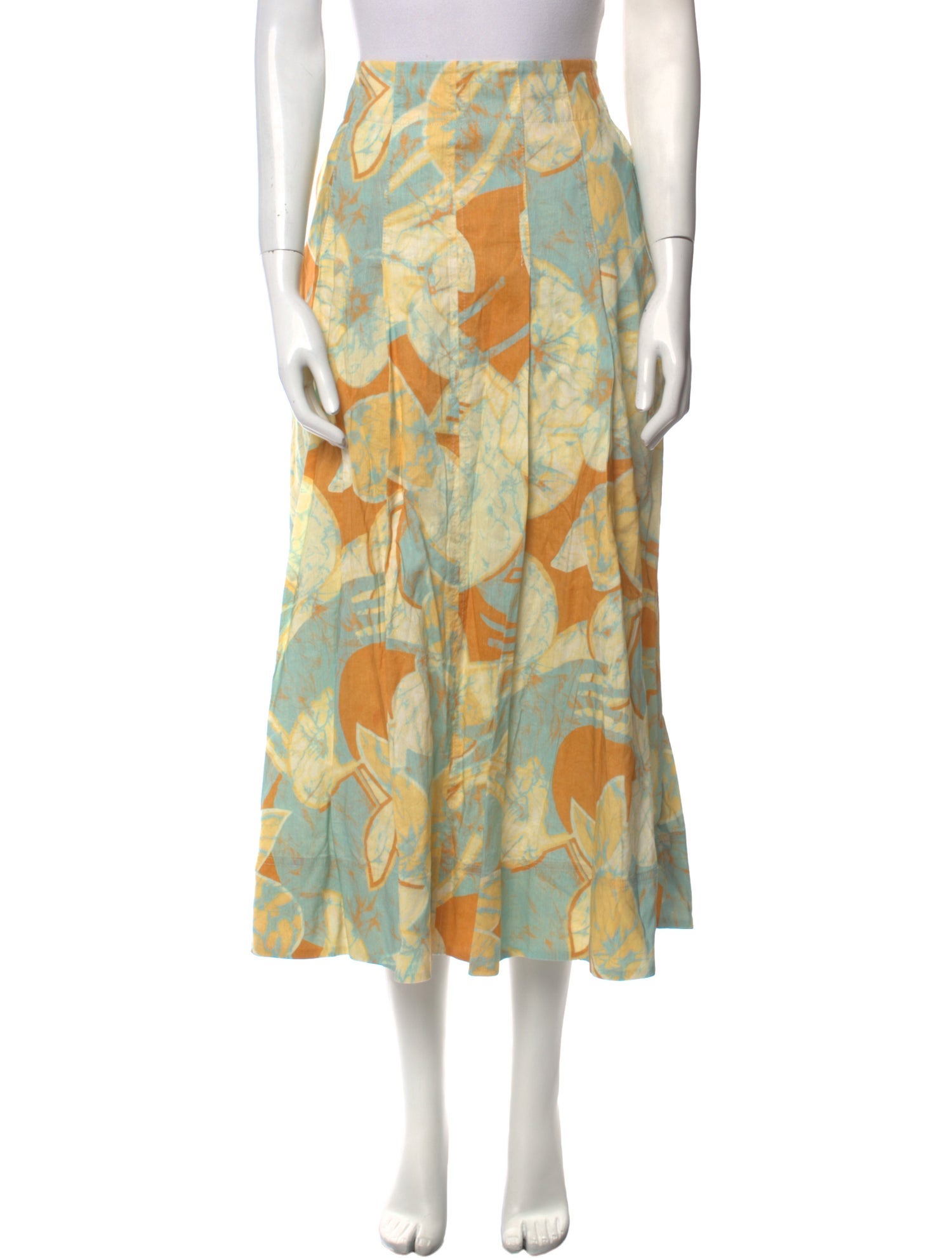 A.L.C. Linen Midi Length Skirt