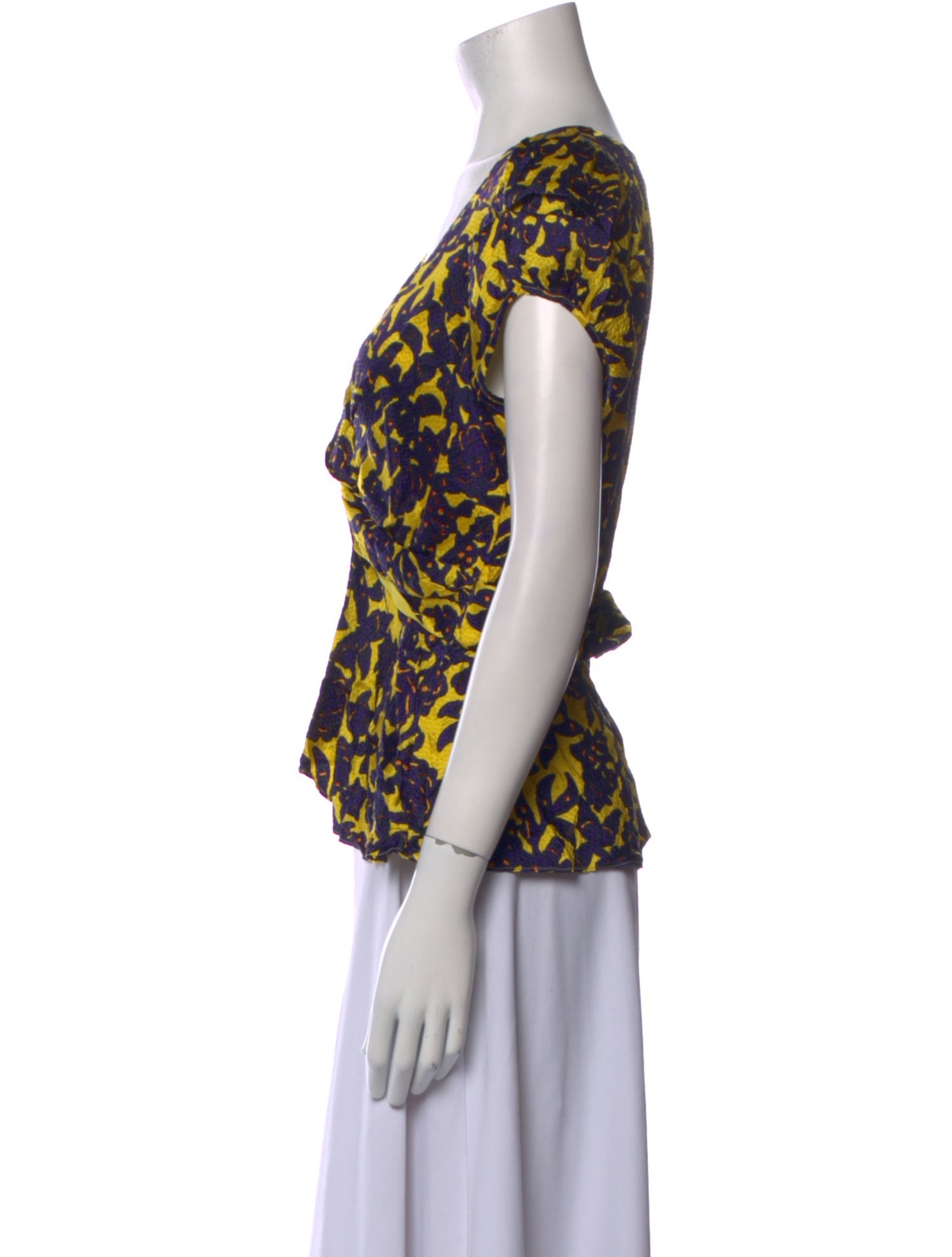 A.L.C. Silk Printed Blouse