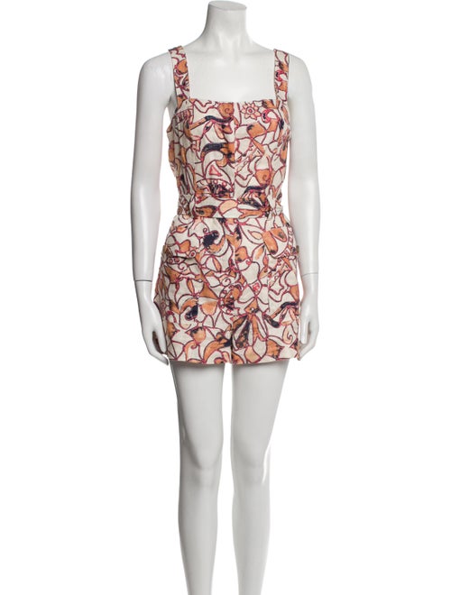 A.L.C. Linen Printed Romper
