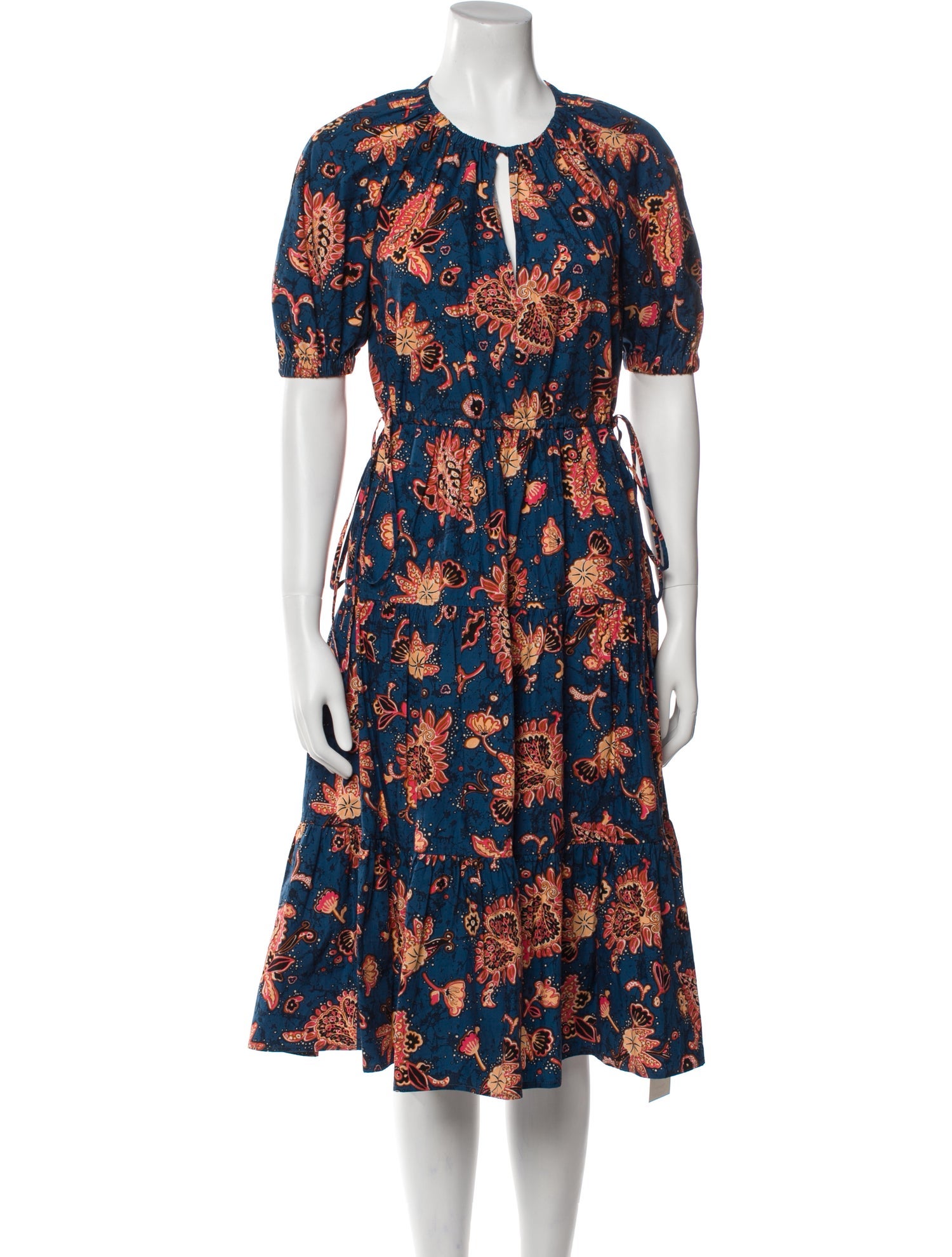 A.L.C. Floral Print Midi Length Dress