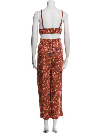 A.L.C. Linen Floral Print Pant Set