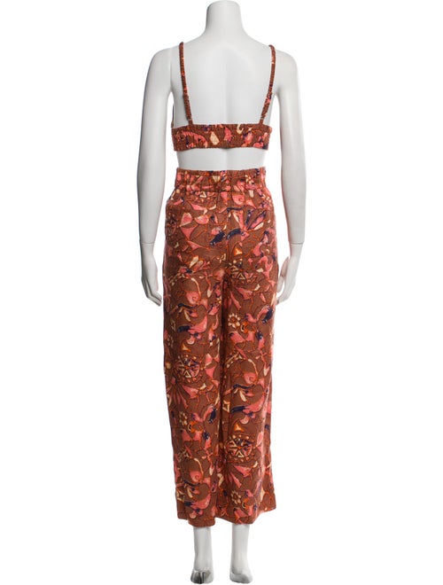 A.L.C. Linen Floral Print Pant Set