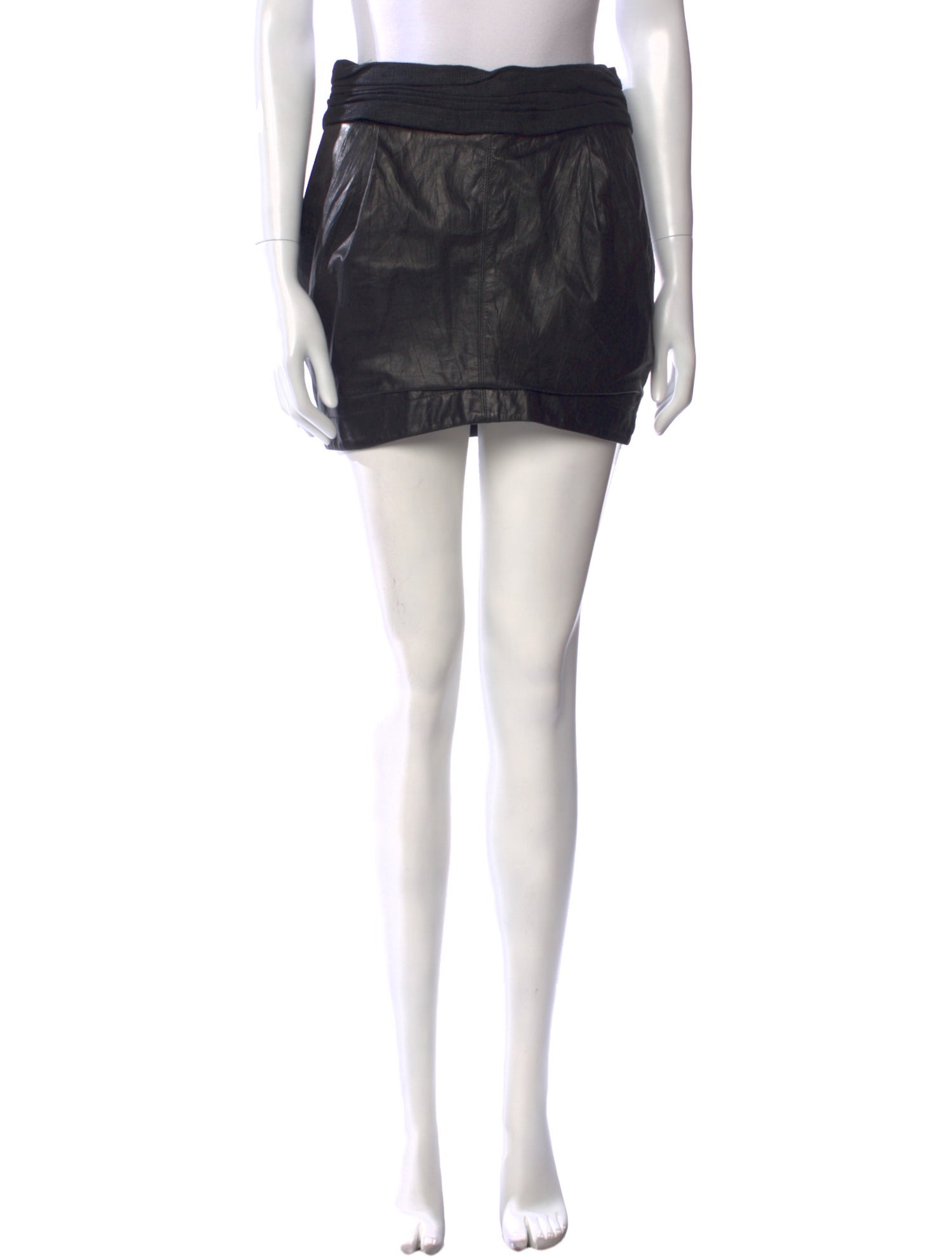 A.L.C. Leather Mini Skirt