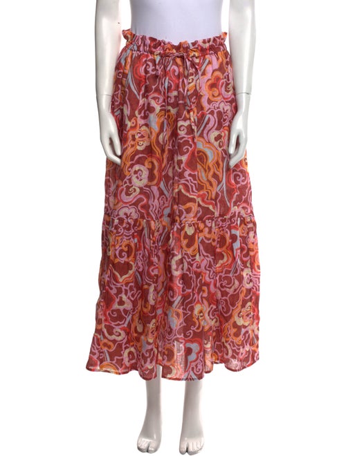 A.L.C. Linen Midi Length Skirt