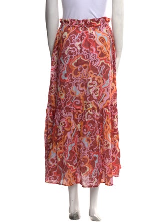 A.L.C. Linen Midi Length Skirt