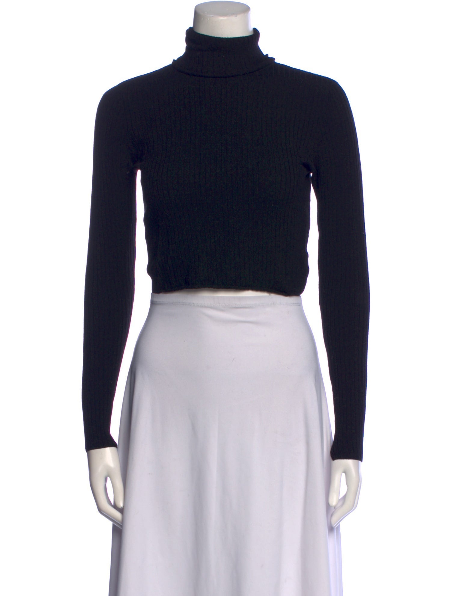 A.L.C. Merino Wool Turtleneck Crop Top