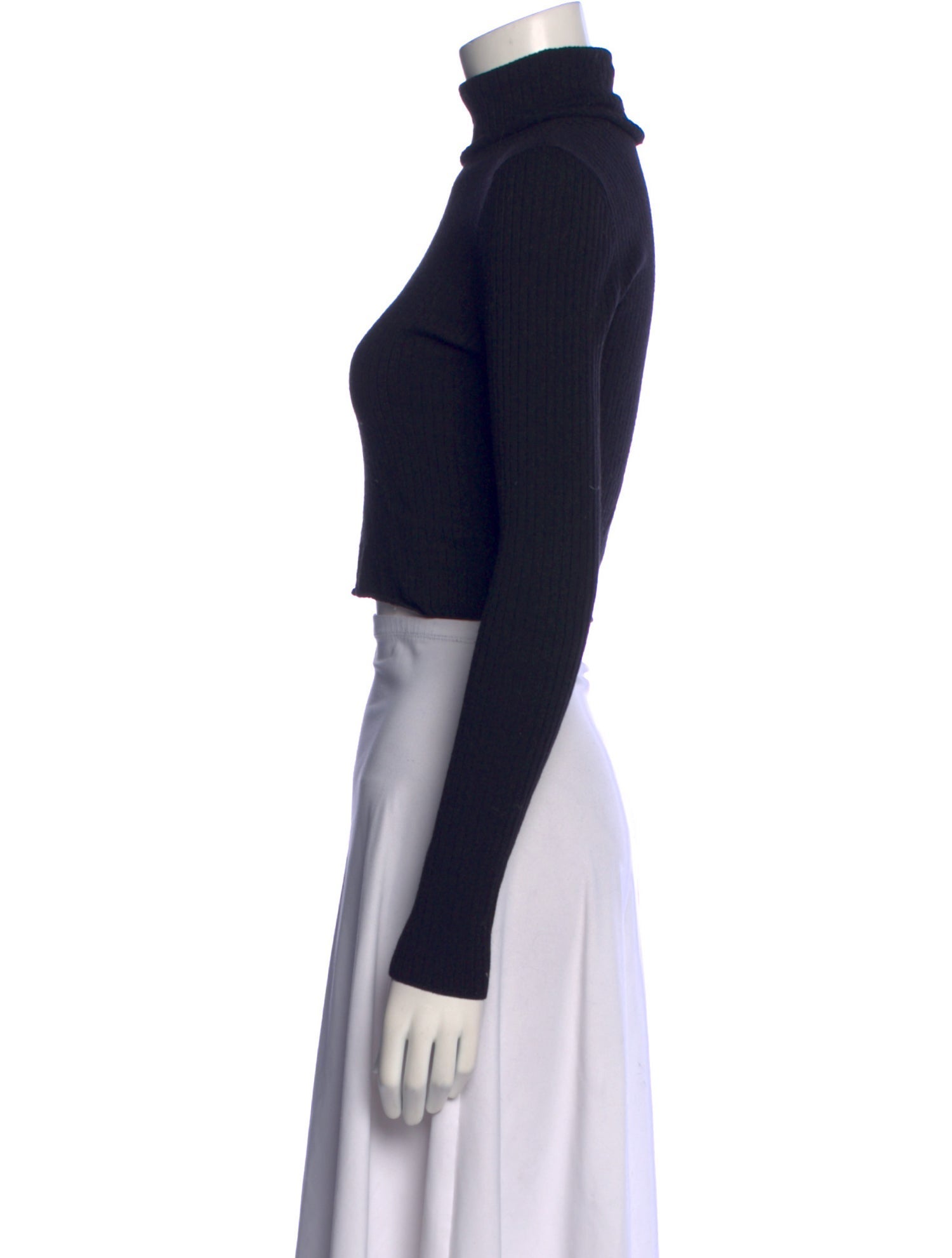 A.L.C. Merino Wool Turtleneck Crop Top