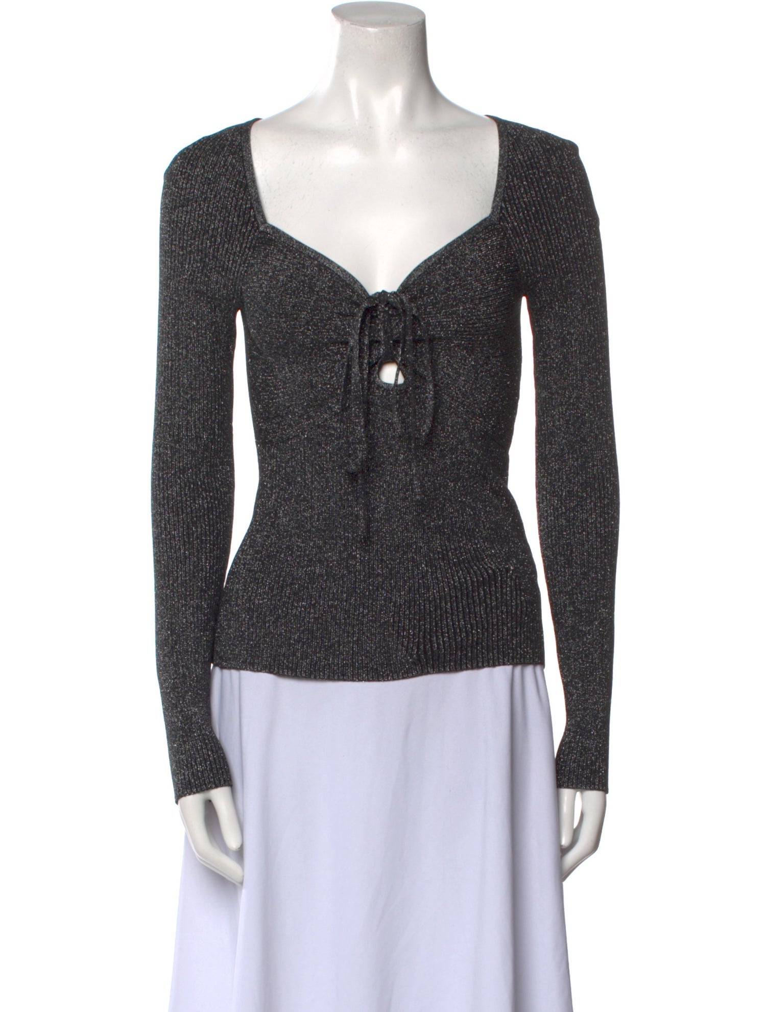 A.L.C. Square Neckline Long Sleeve Top