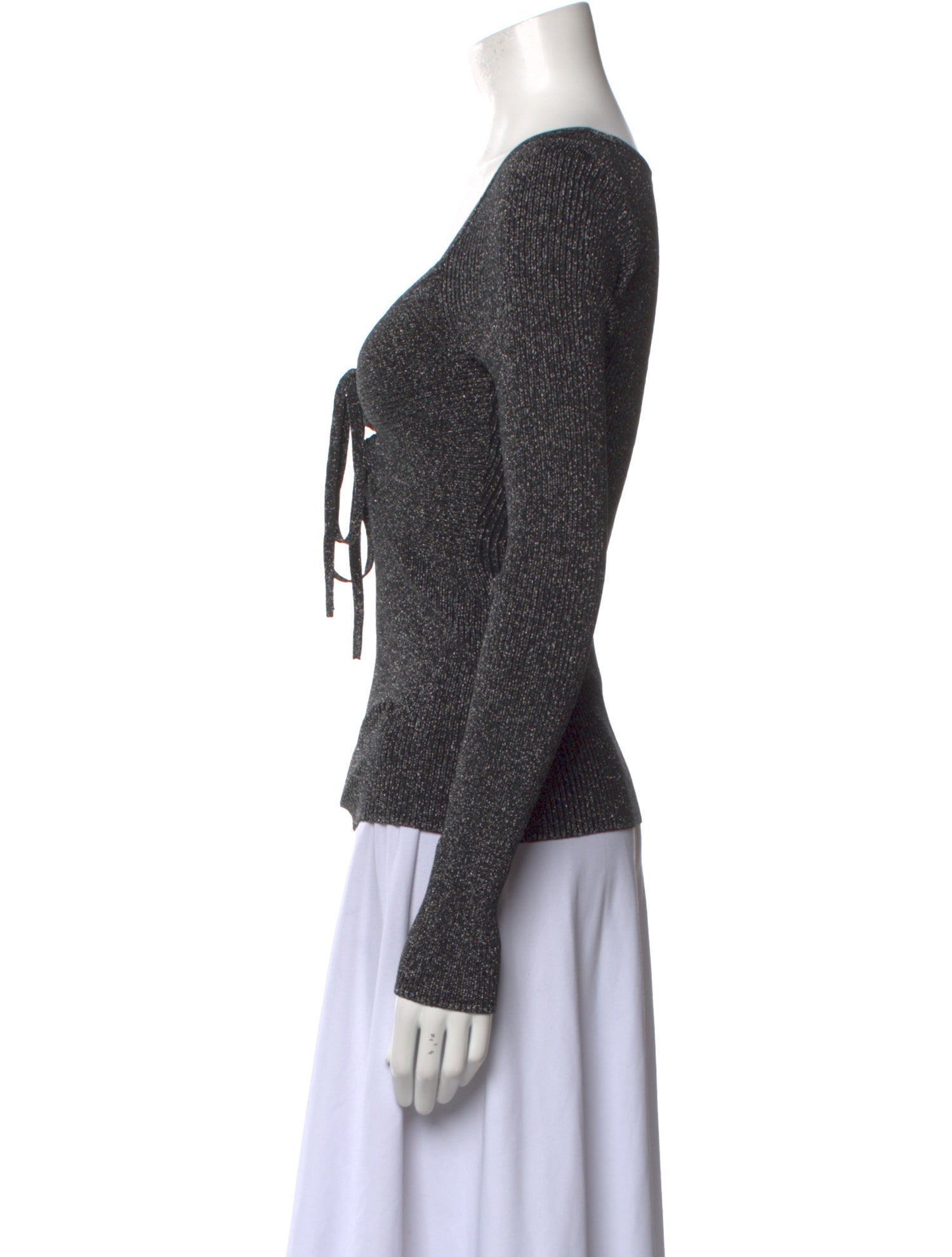 A.L.C. Square Neckline Long Sleeve Top