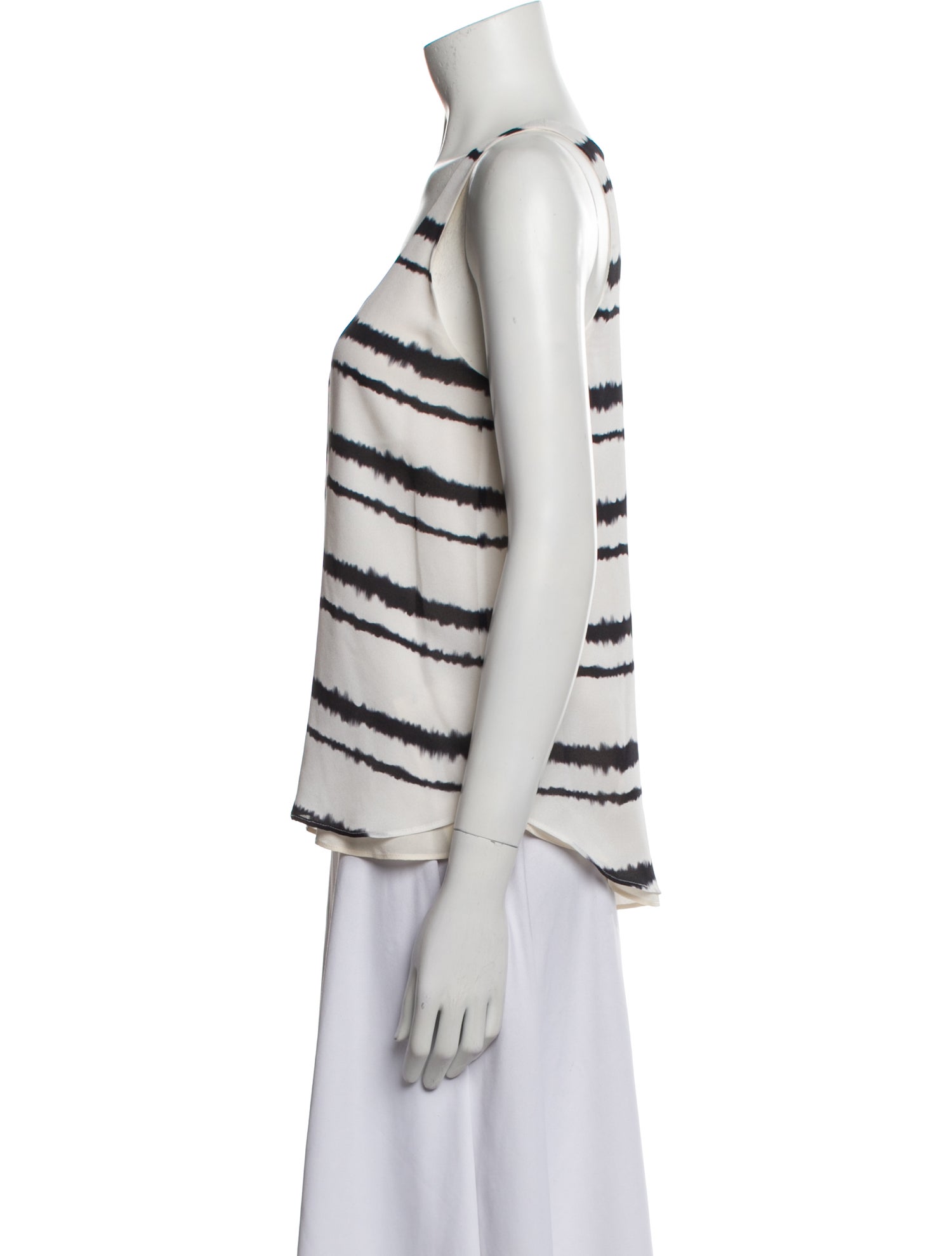 A.L.C. Silk Striped Top