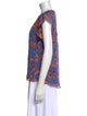 A.L.C. Silk Printed Blouse