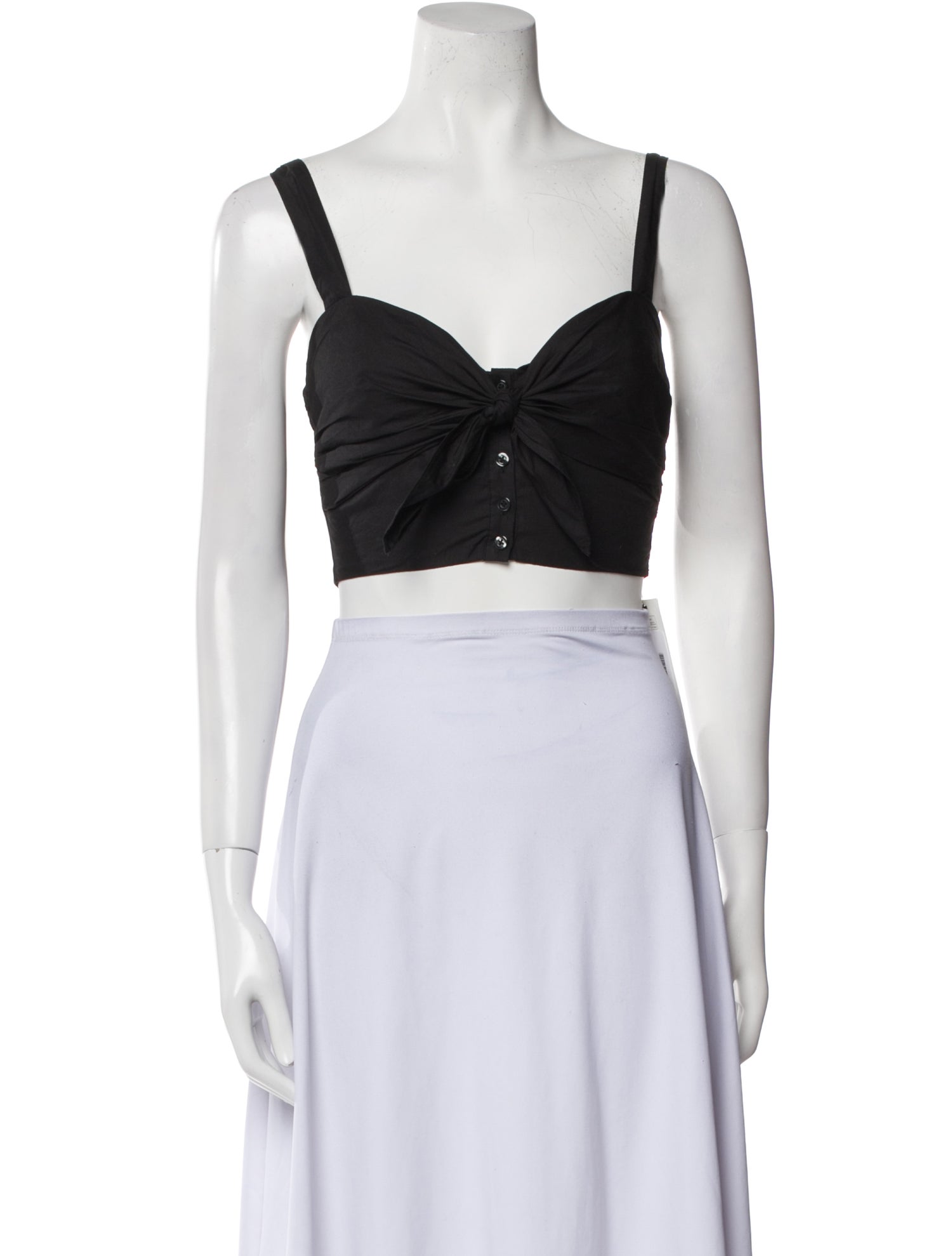 A.L.C. V-Neck Sleeveless Crop Top