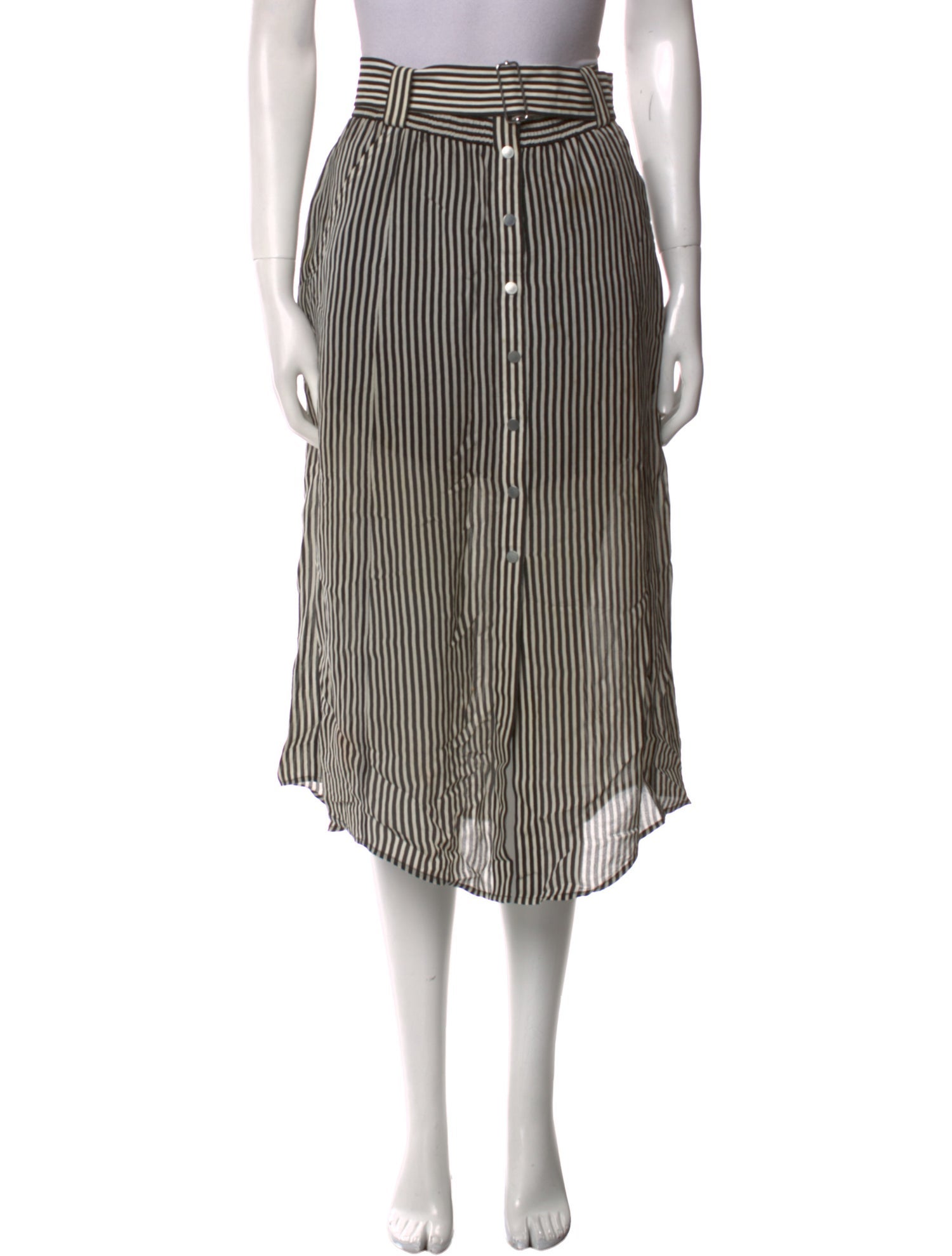 A.L.C. Silk Midi Length Skirt