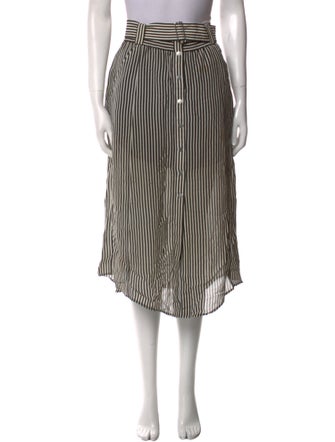 A.L.C. Silk Midi Length Skirt