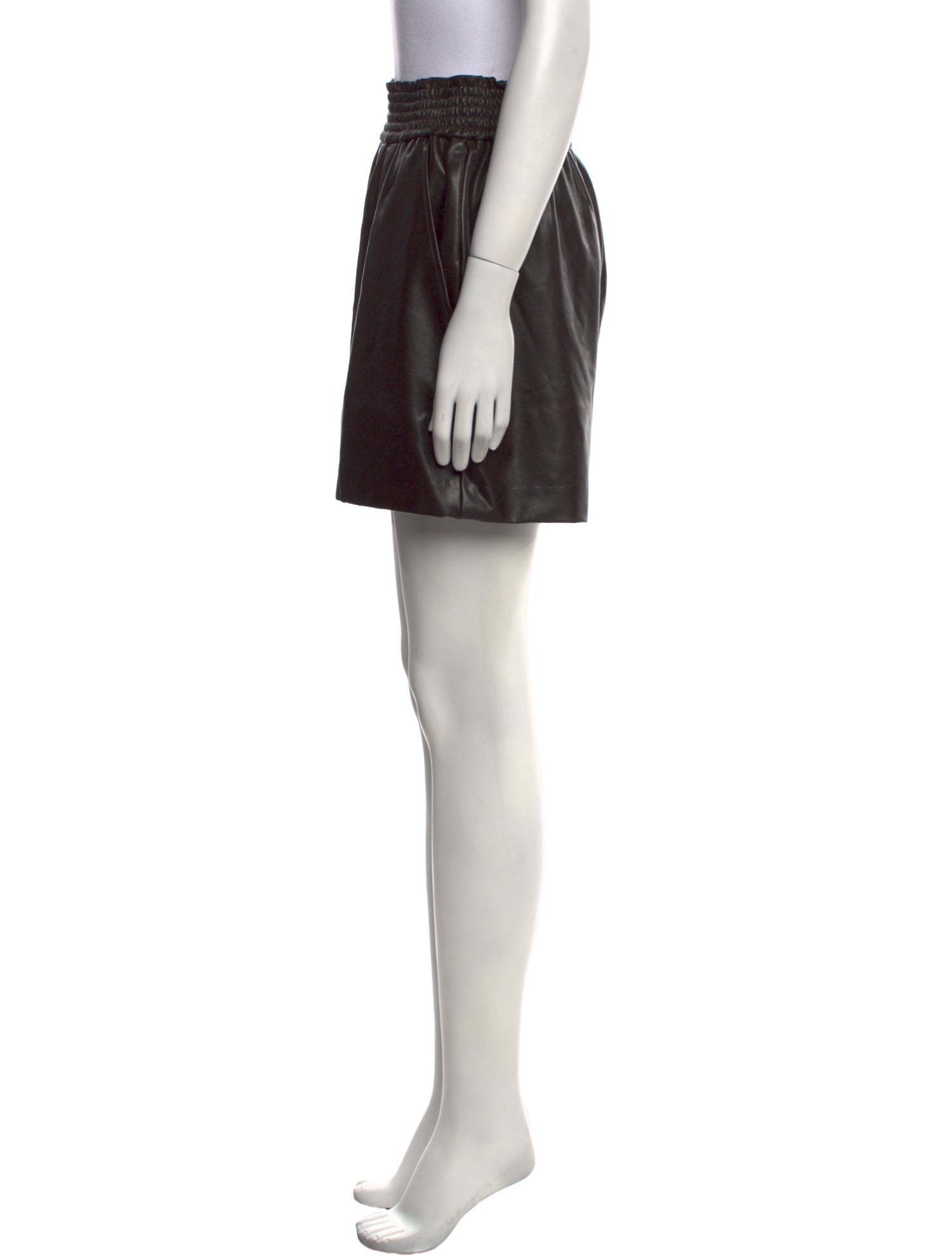 A.L.C. Faux Leather Mini Shorts