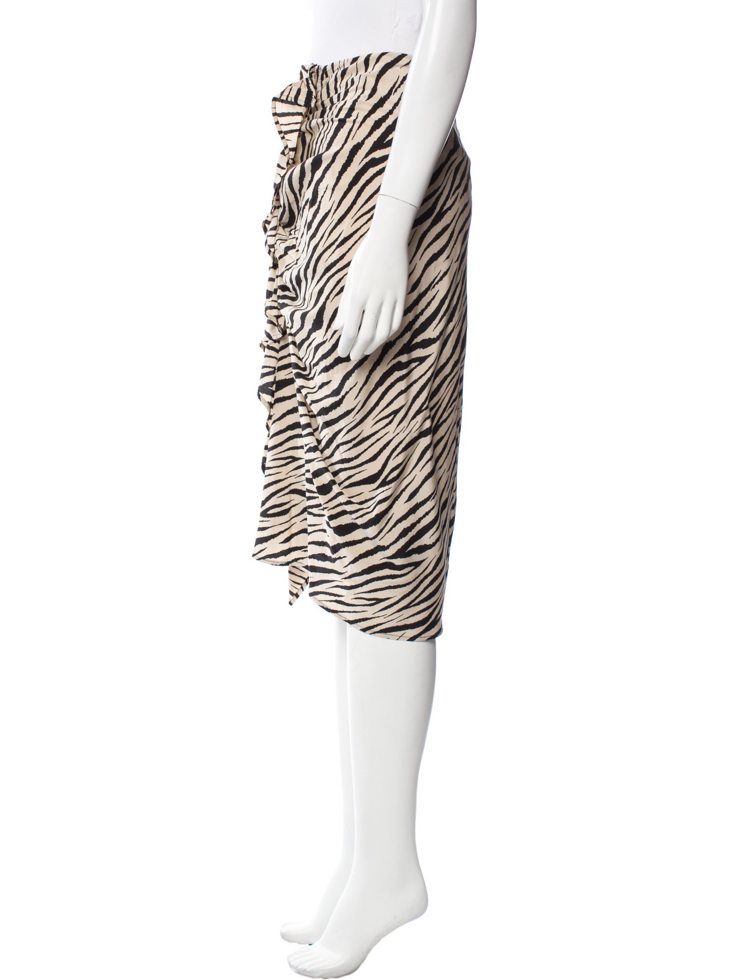 A.L.C. Silk Knee-Length Skirt