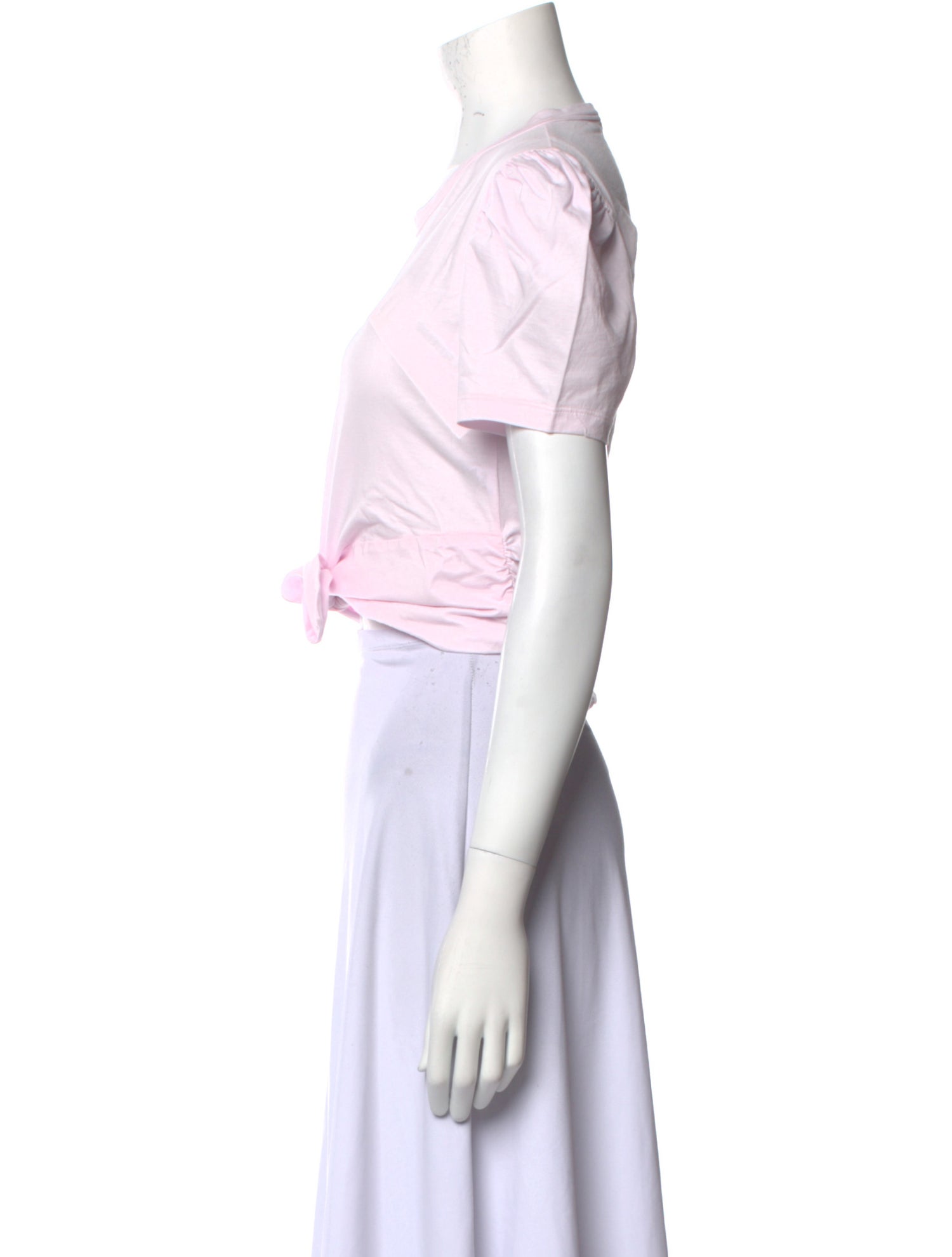 A.L.C. Crew Neck Short Sleeve Crop Top