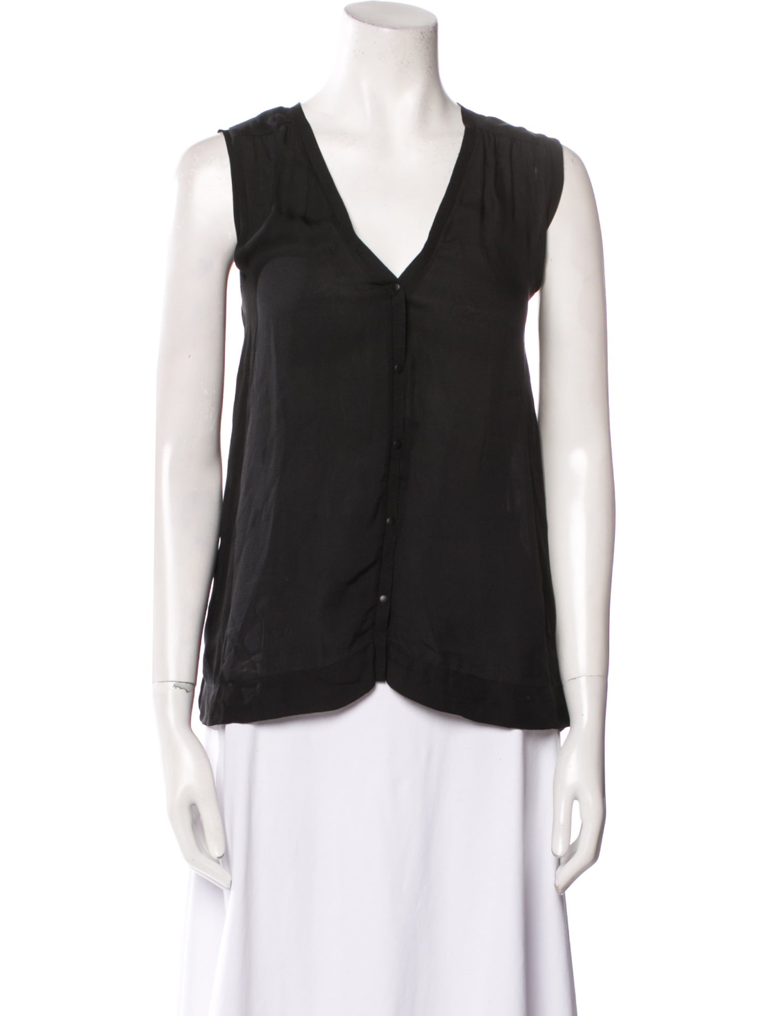 A.L.C. Silk V-Neck Blouse