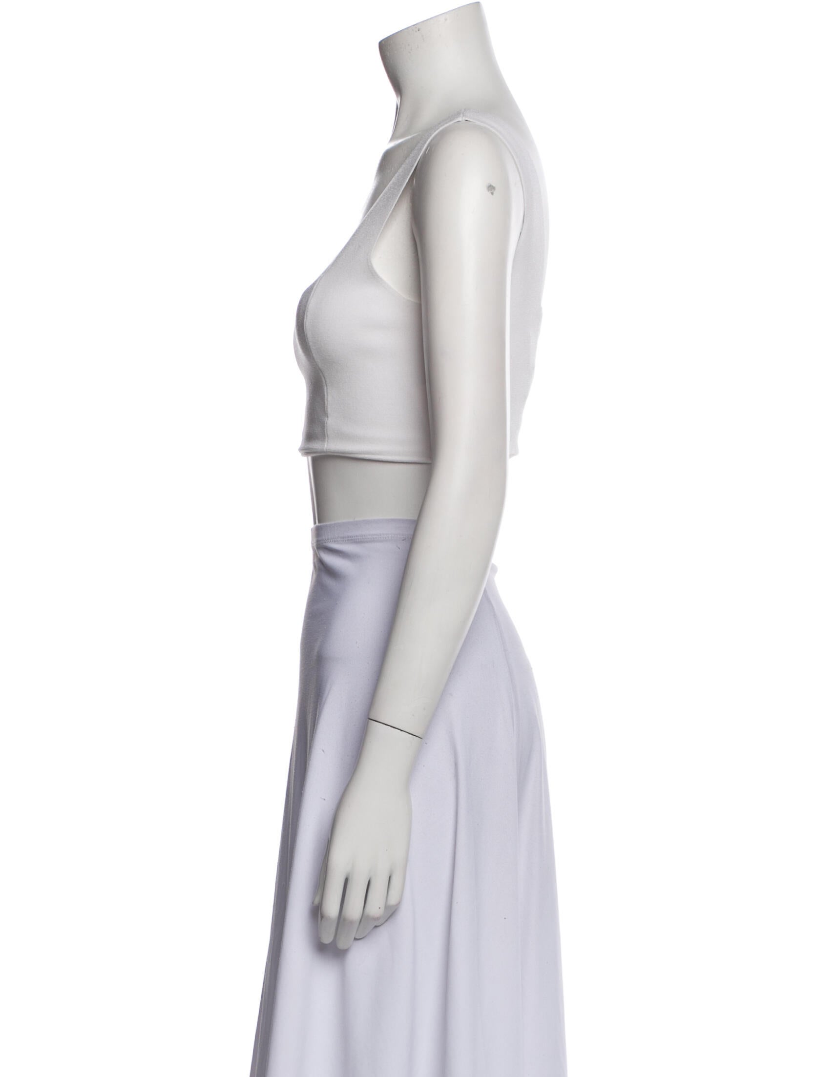 A.L.C. Square Neckline Sleeveless Crop Top