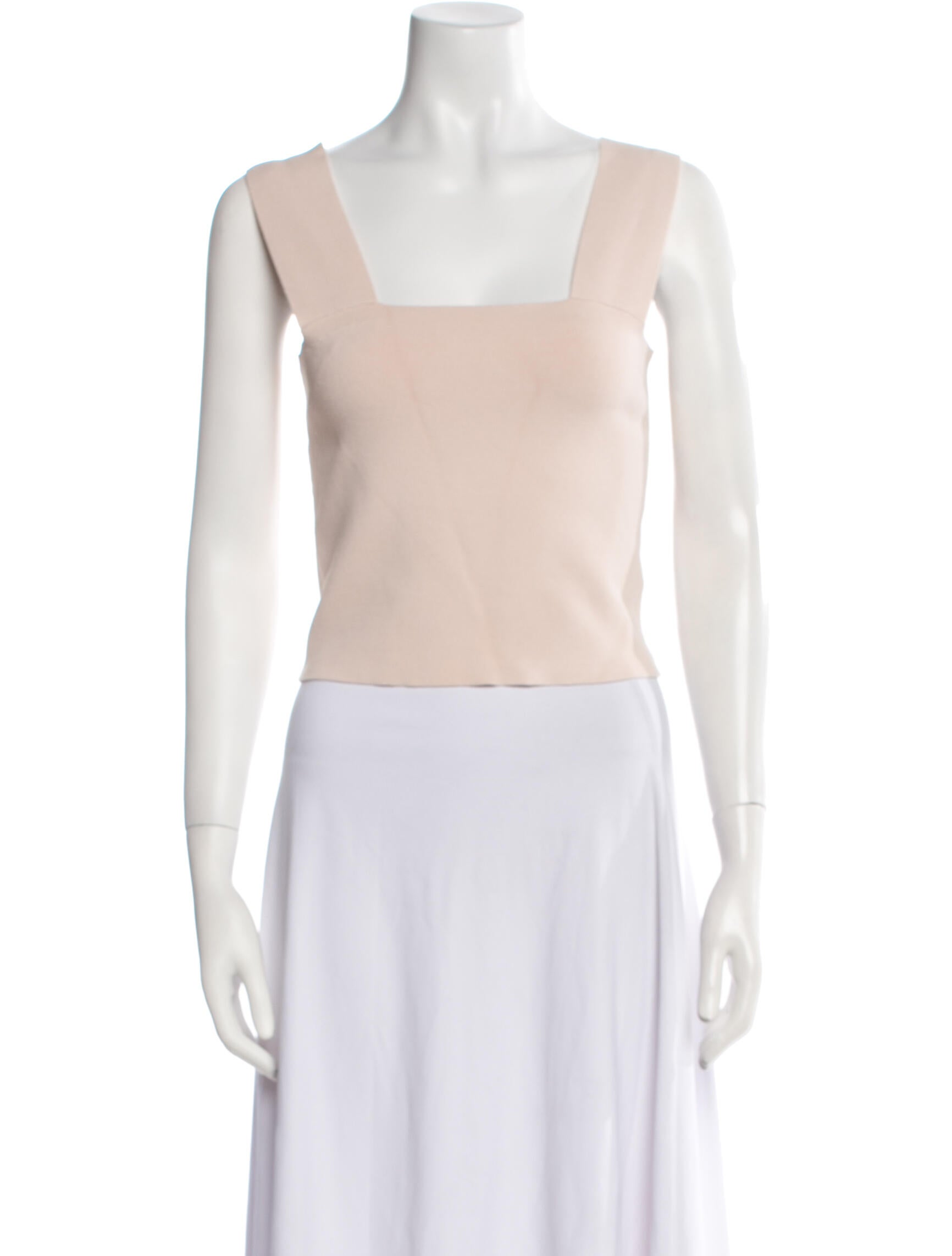 A.L.C. Square Neckline Sleeveless Crop Top