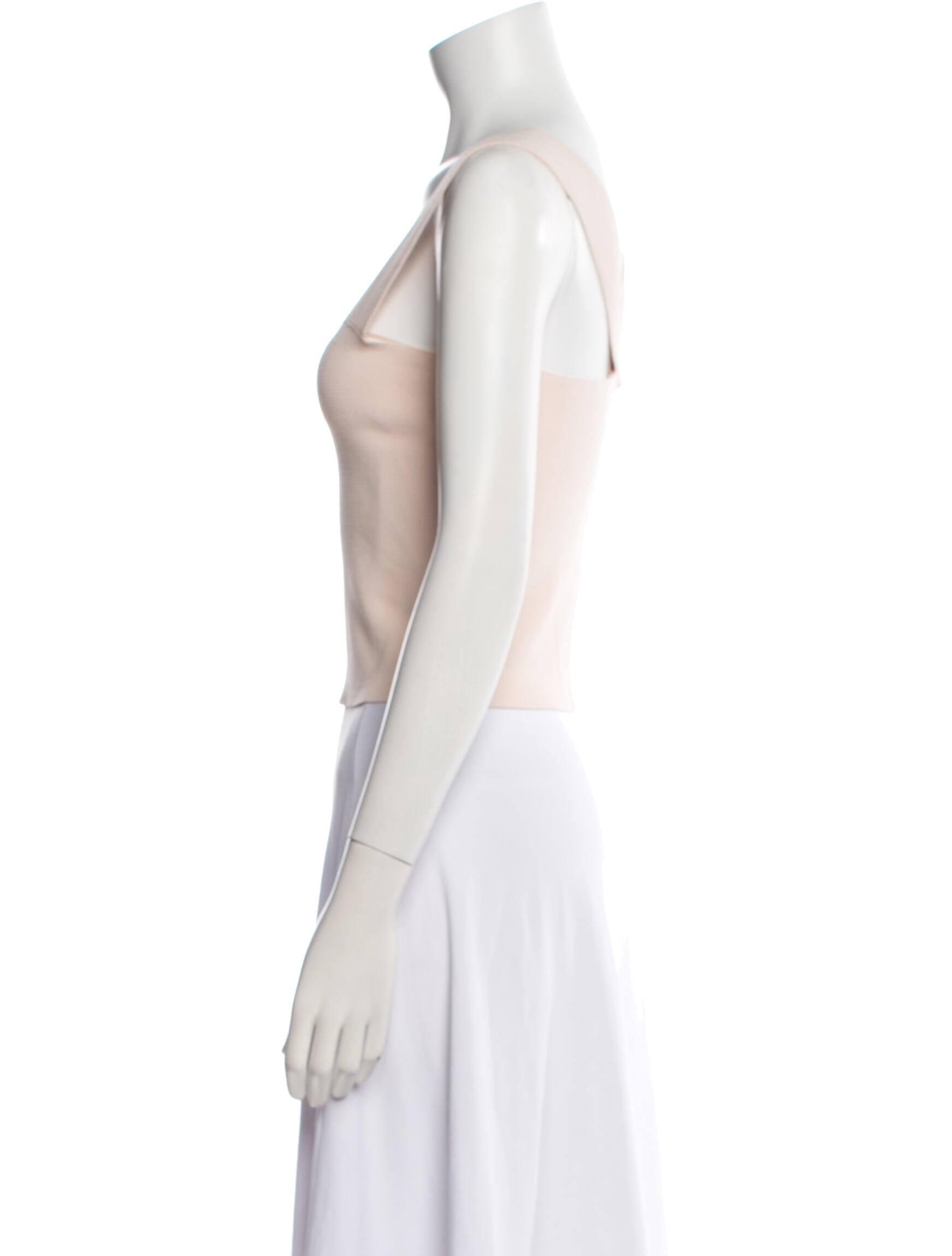 A.L.C. Square Neckline Sleeveless Crop Top