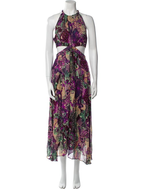 A.L.C. Silk Midi Length Skirt