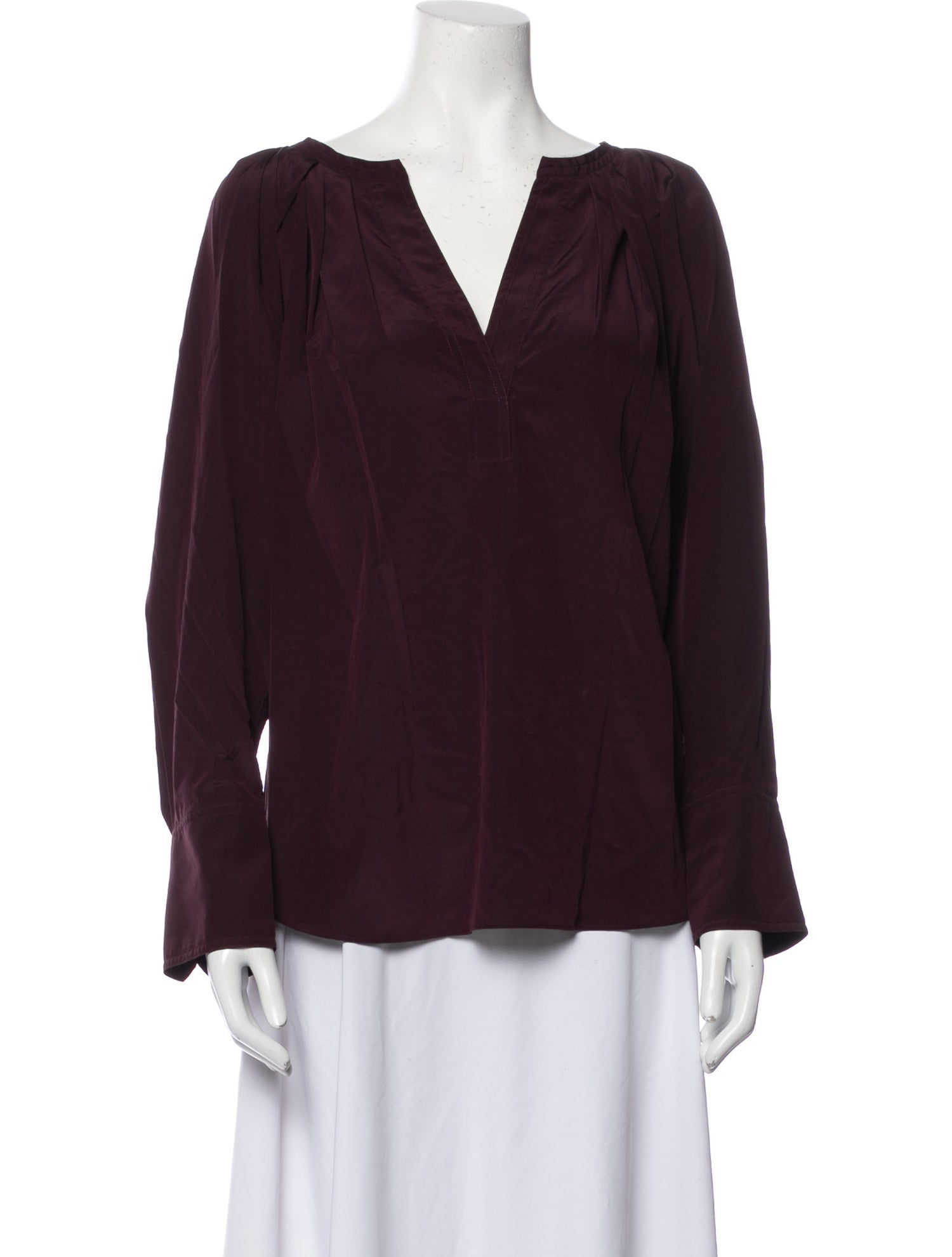 A.L.C. Silk V-Neck Blouse