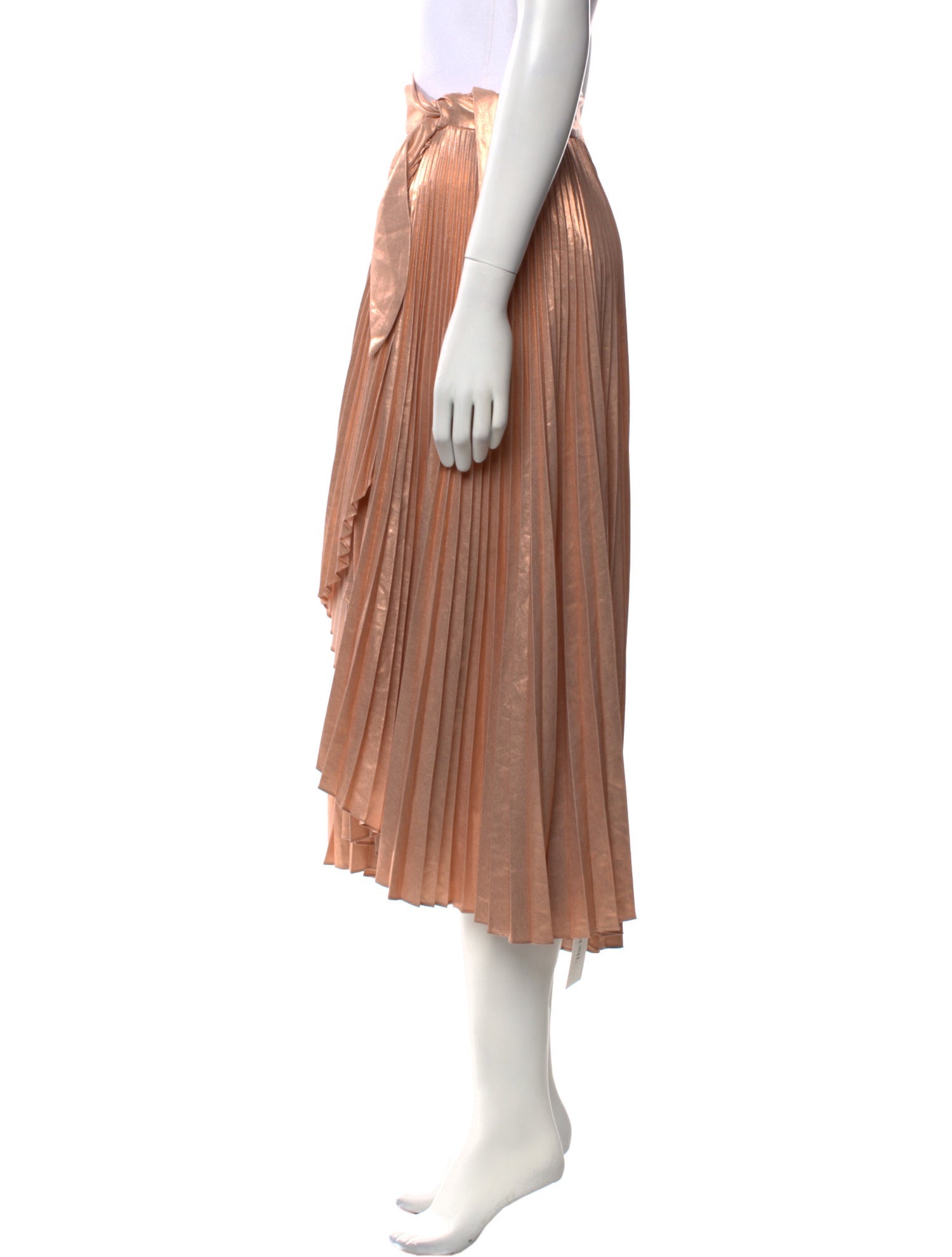 A.L.C. Pleated Accents Midi Length Skirt