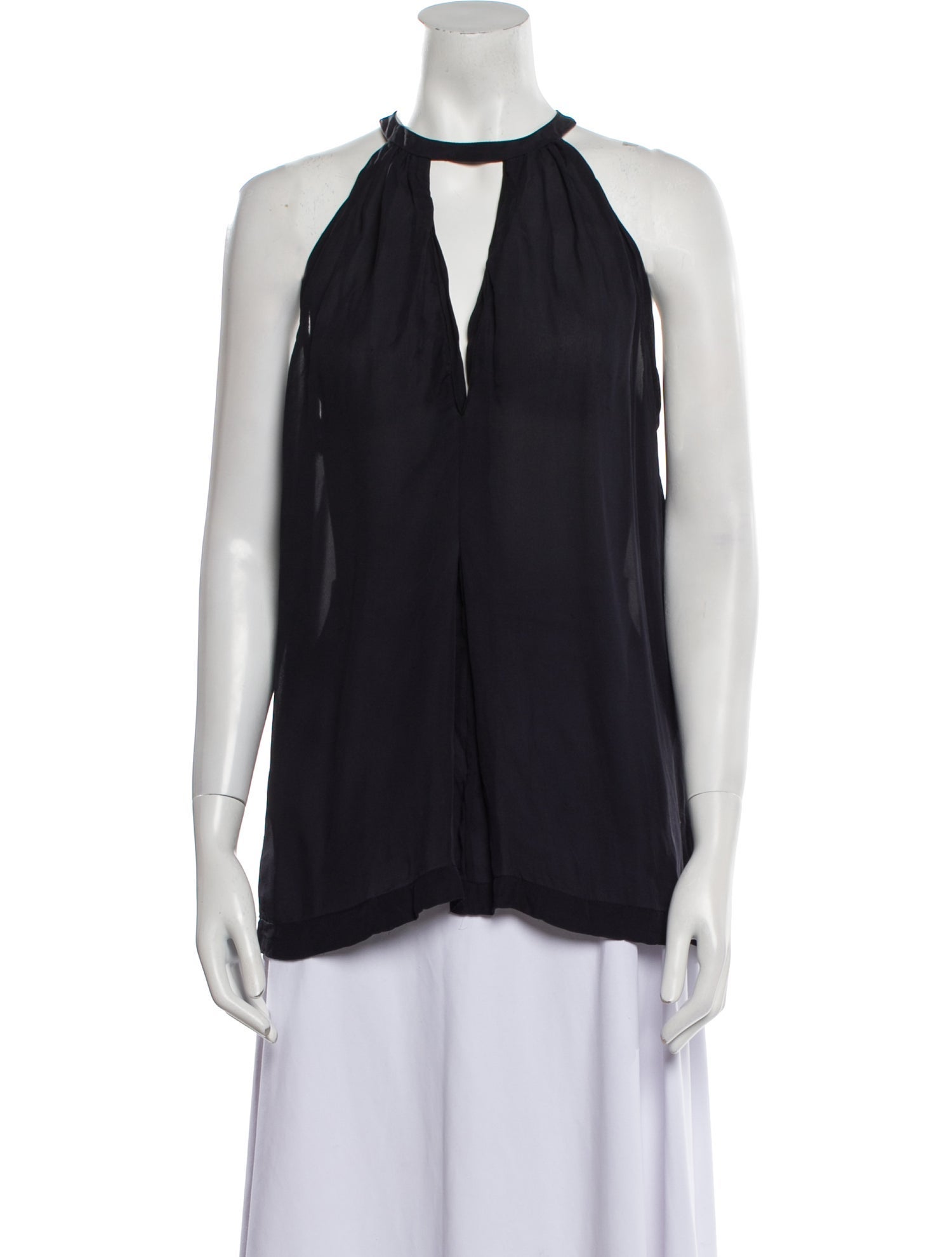 A.L.C. Silk Crew Neck Blouse