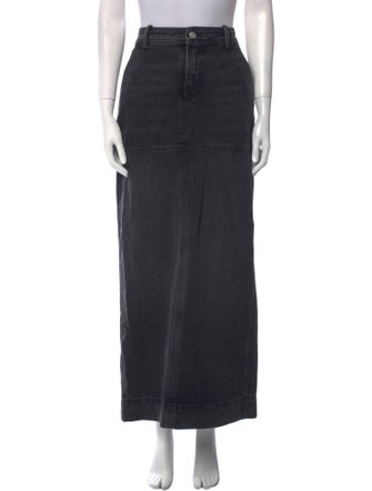 A.L.C. Distressed Accents Midi Length Skirt