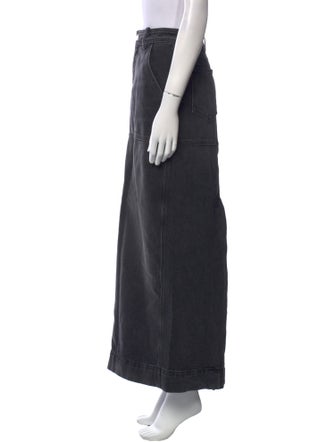 A.L.C. Distressed Accents Midi Length Skirt